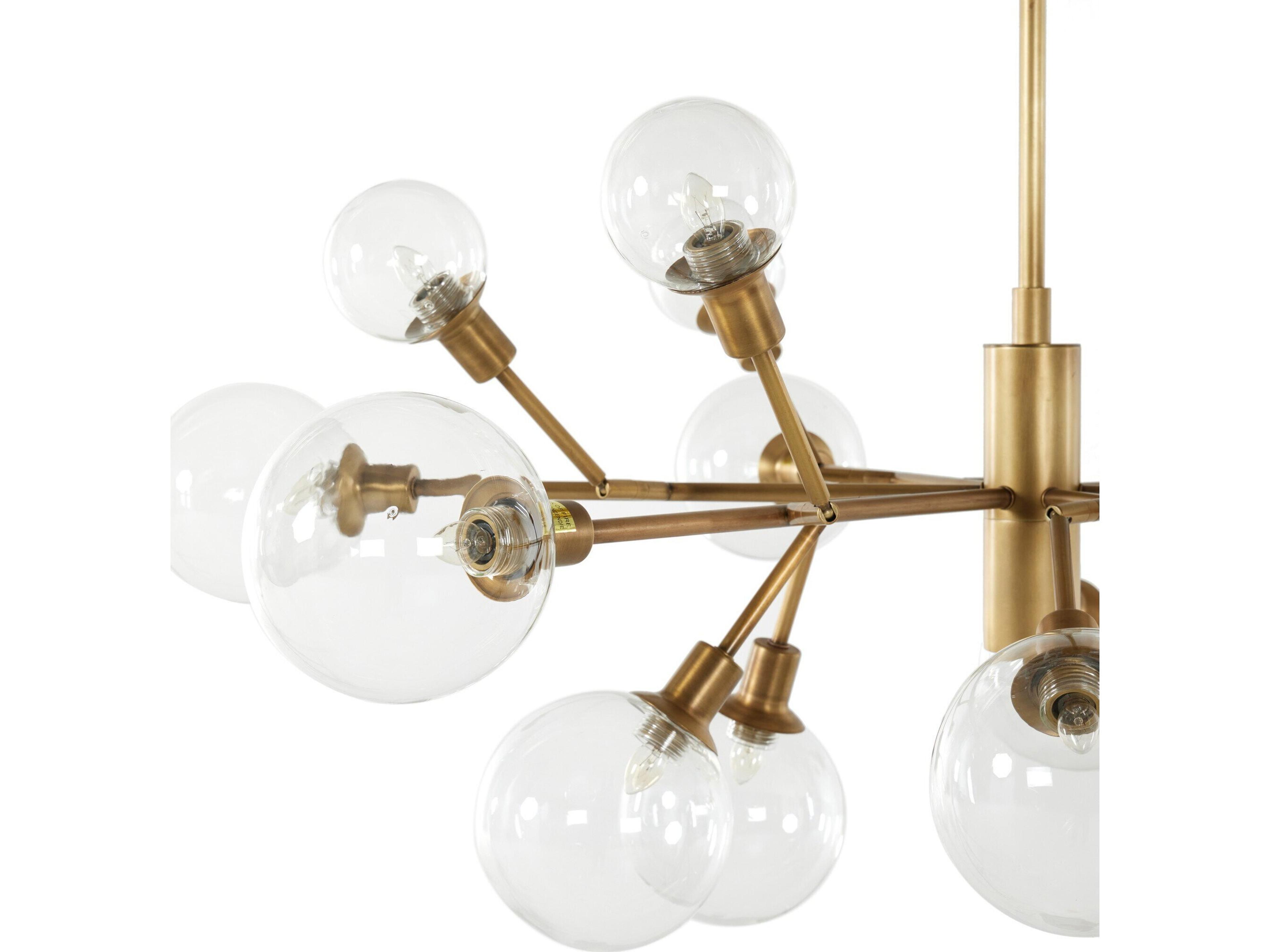 Four Hands Carnegie Pellman Matte Brass Chandelier