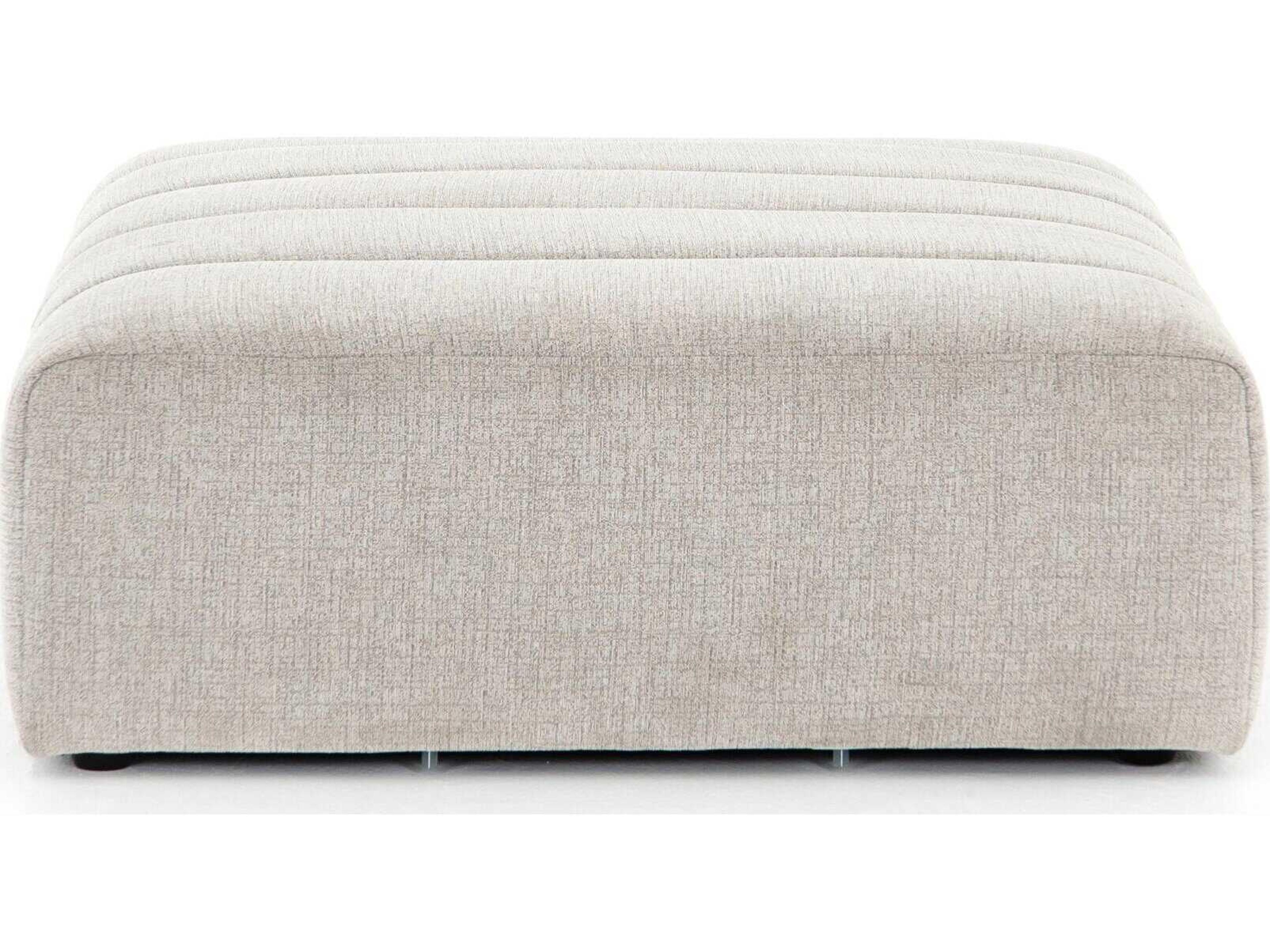Four Hands Grayson Langham Napa Sandstone Upholstered Ottoman