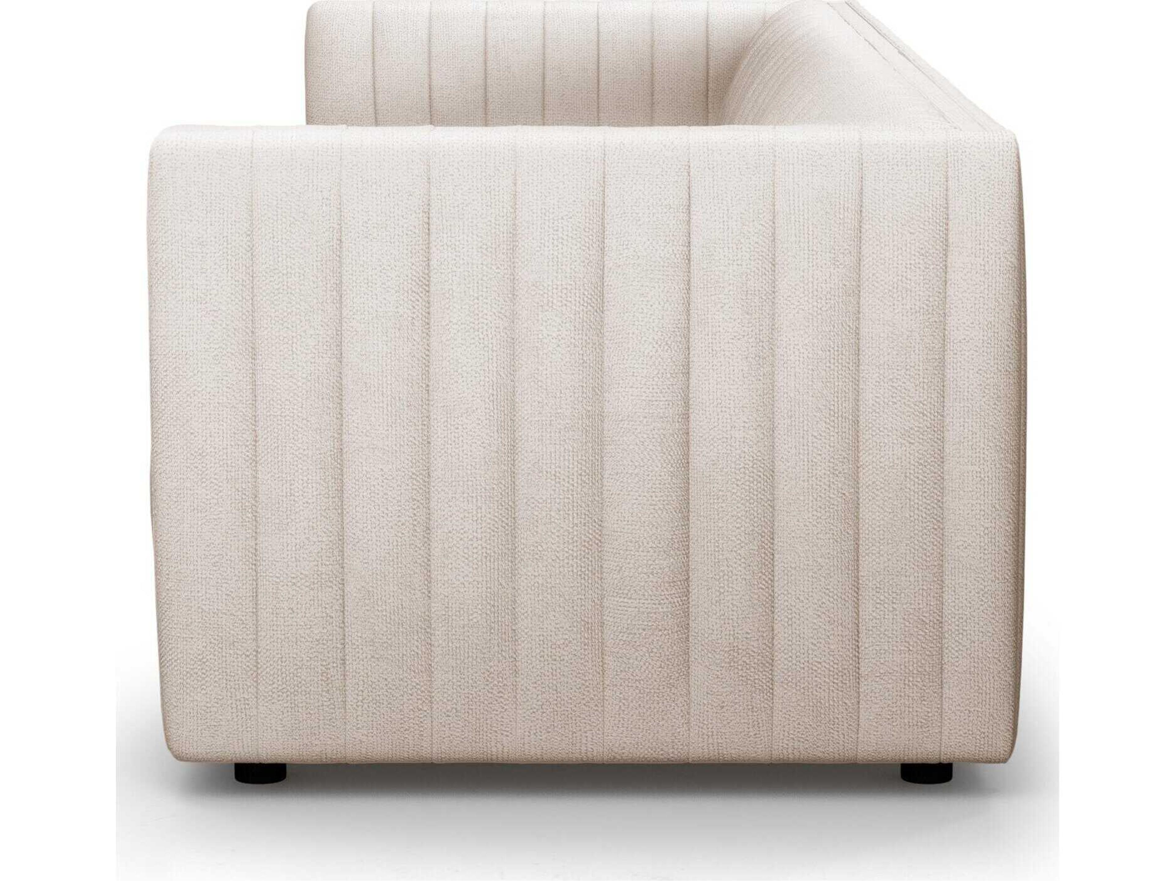 Four Hands Grayson Augustine Dover Crescent Cream Upholstered Sofa