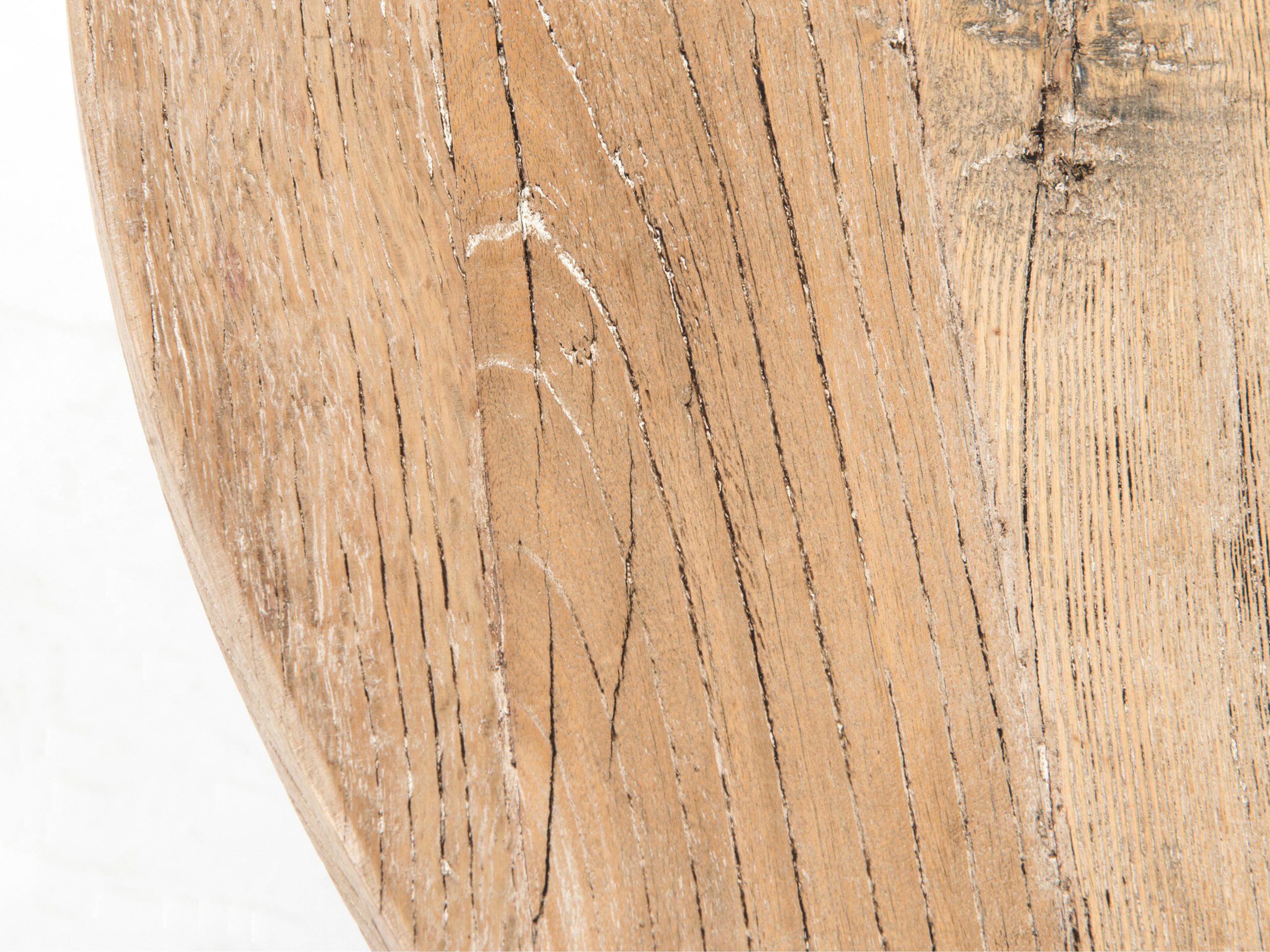 Four Hands Hughes Round Wood End Table