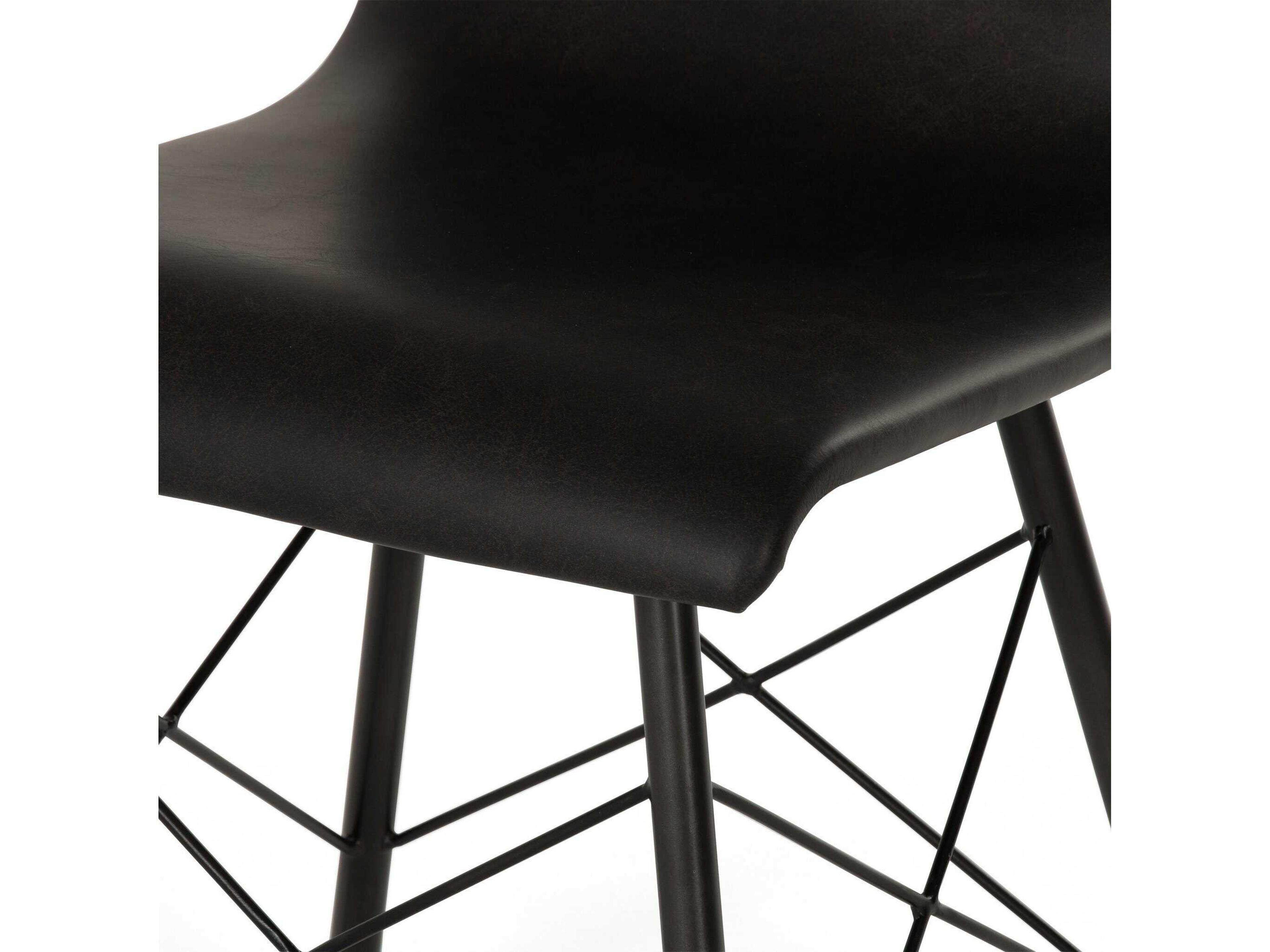 Four Hands Irondale Diaw Dining Chair-Distressed Black