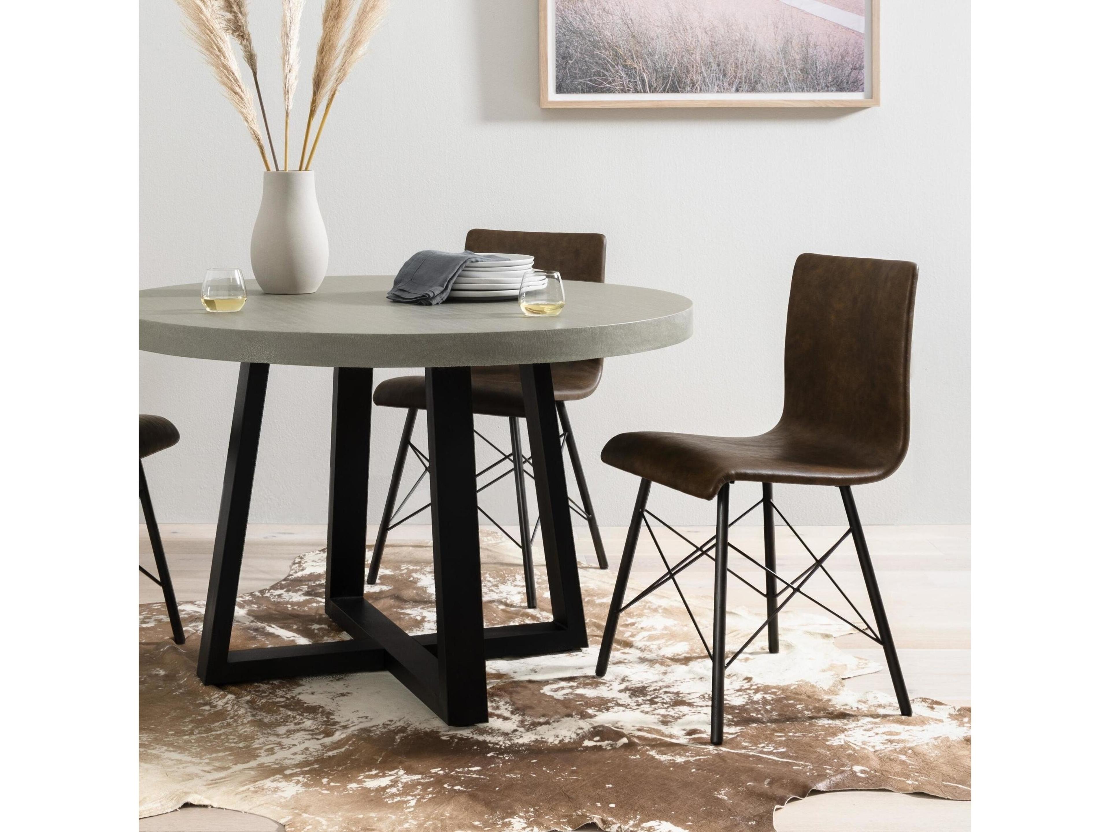 Luxecor Globetrotter Diaw Brown Side Dining Chair