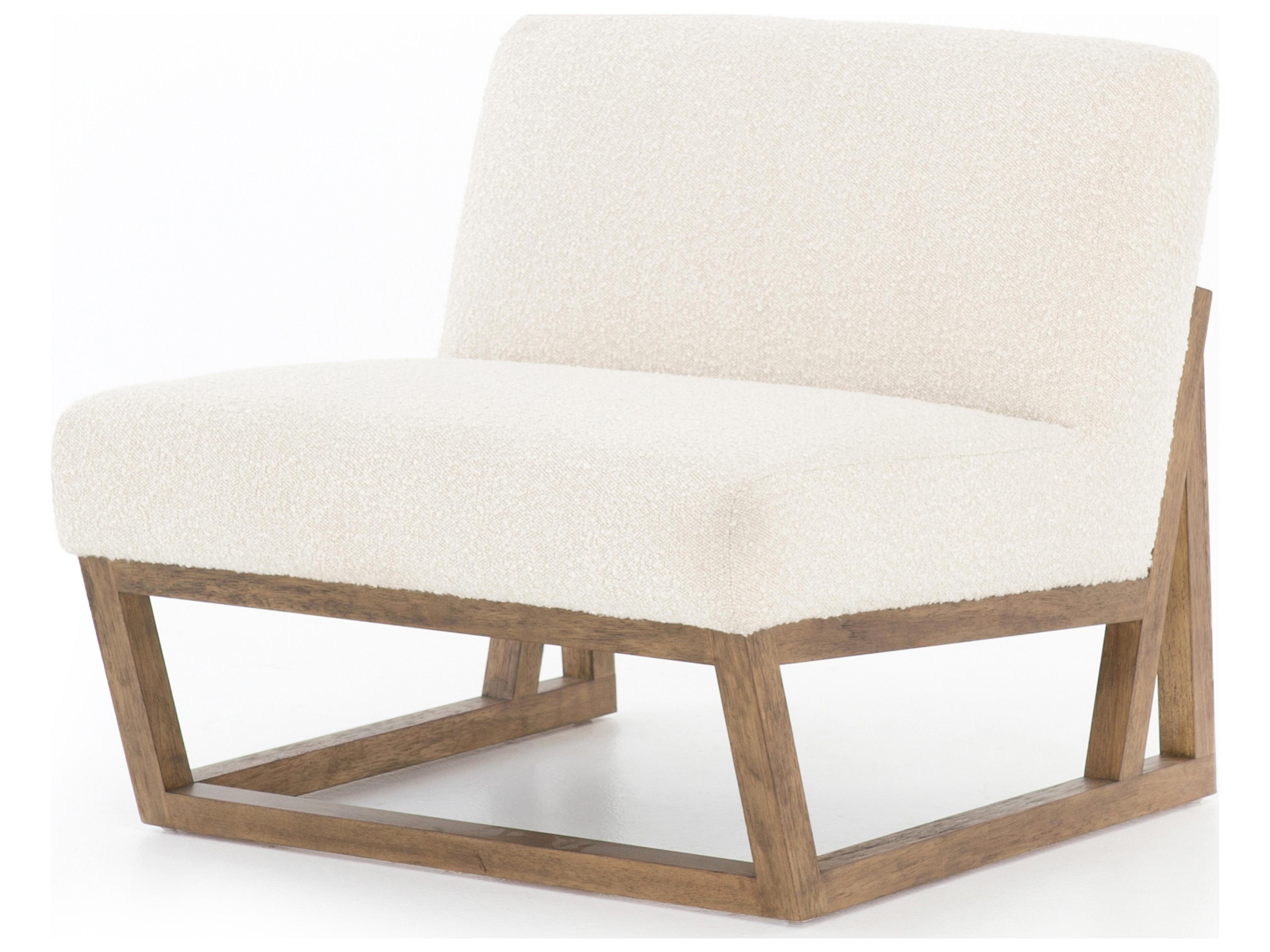 Globetrotter Leonie White Fabric Accent Chair