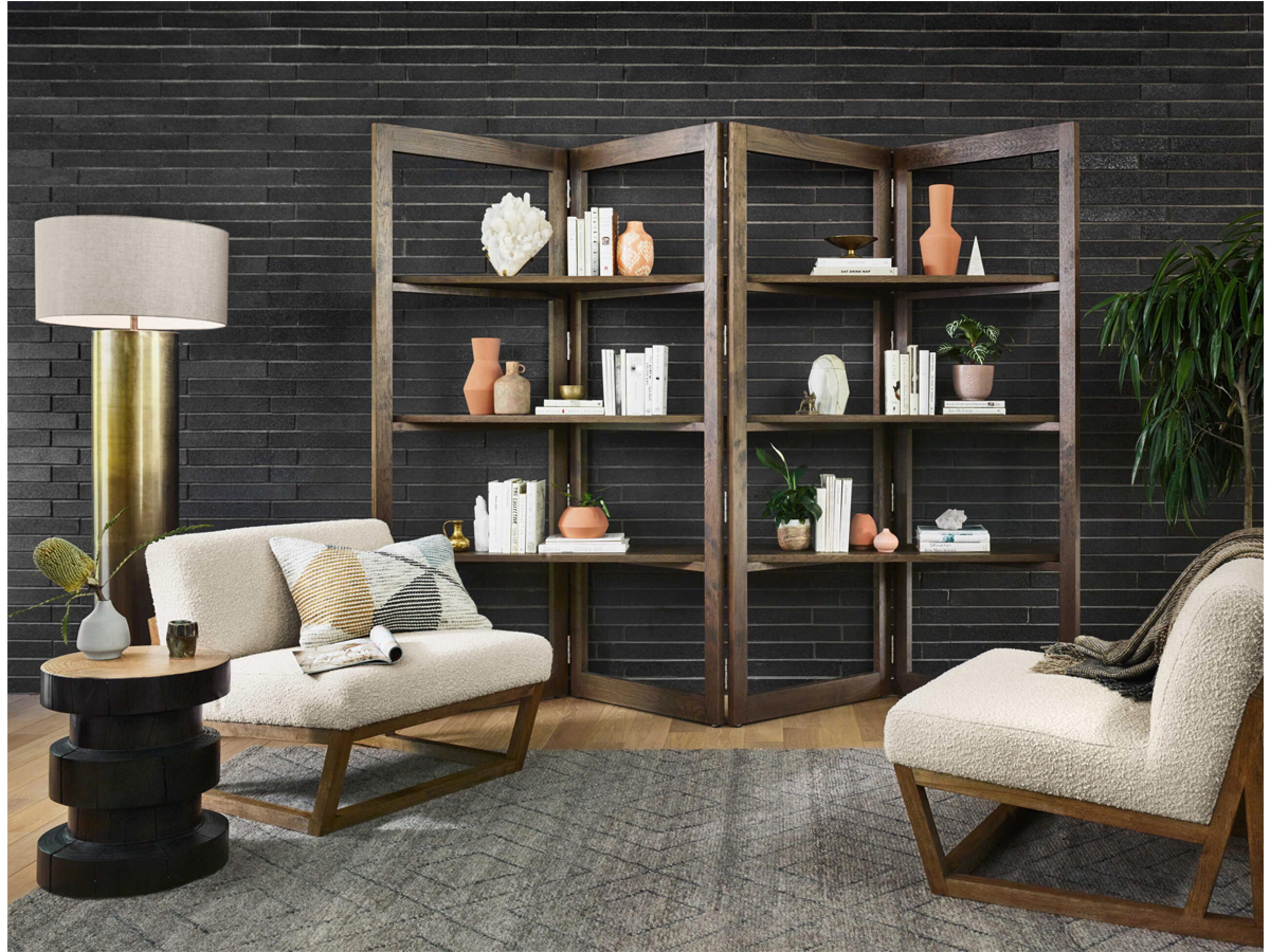 Luxecor Globetrotter Leonie White Fabric Accent Chair