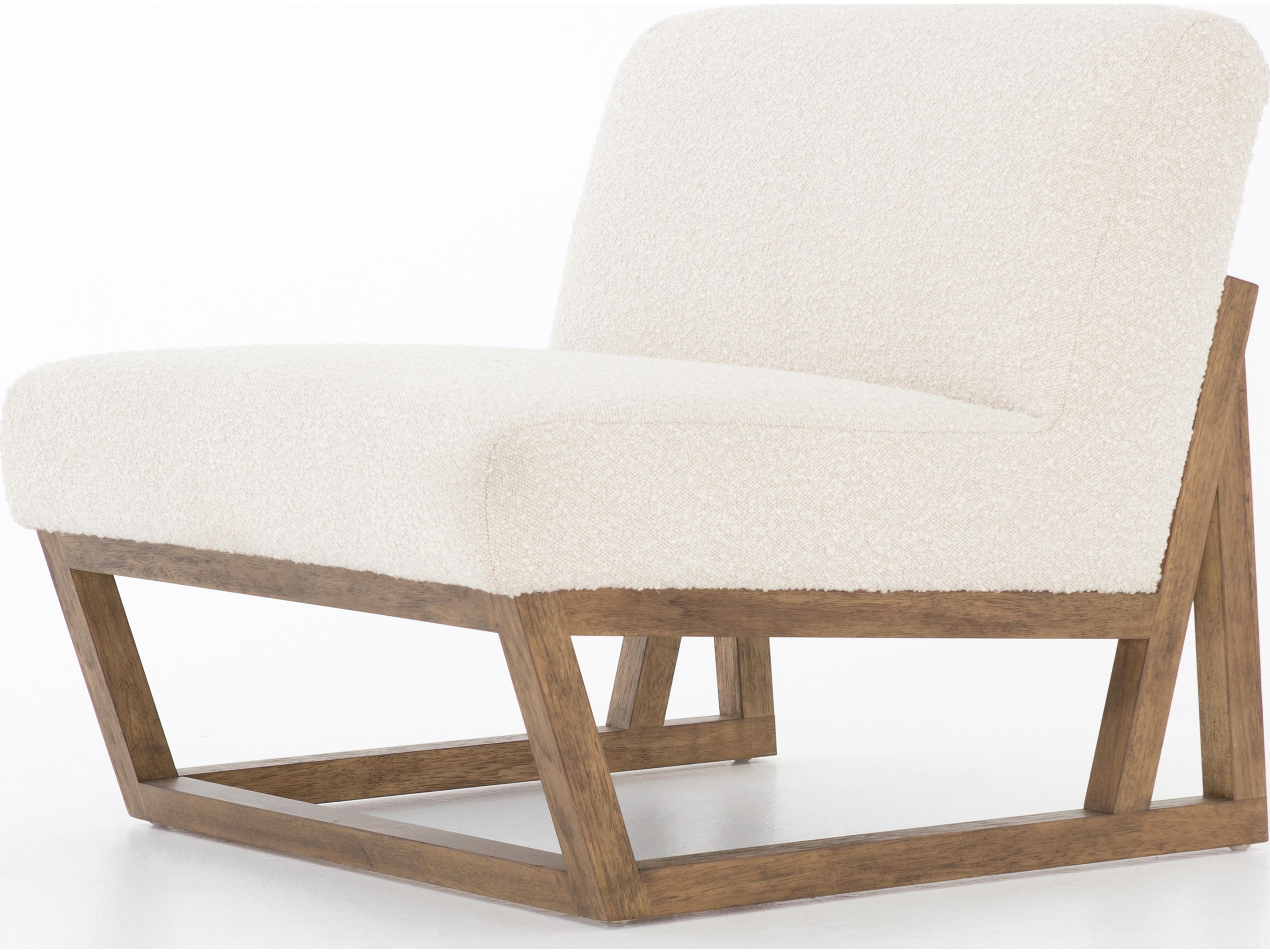 Luxecor Globetrotter Leonie White Fabric Accent Chair