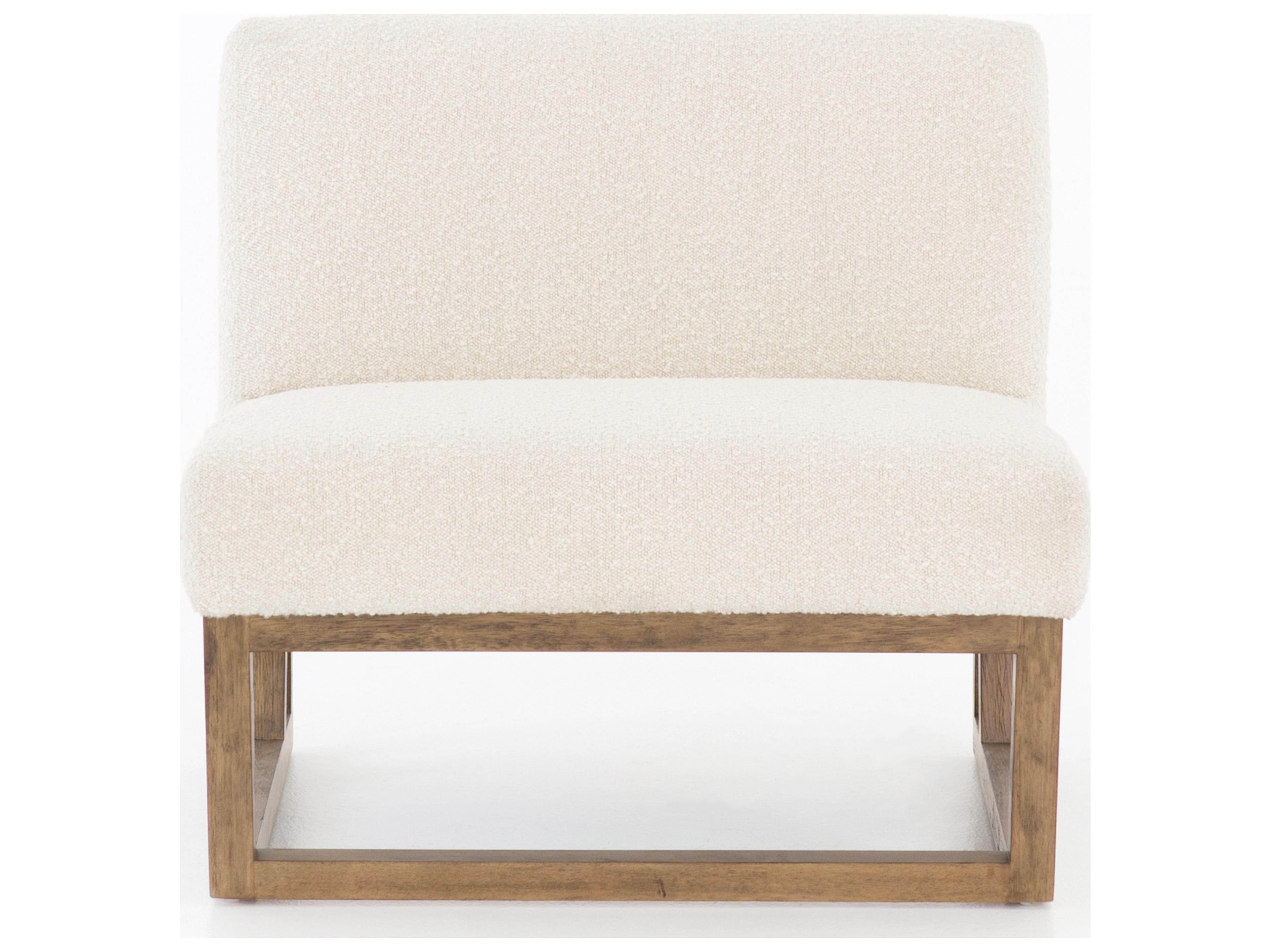Luxecor Globetrotter Leonie White Fabric Accent Chair