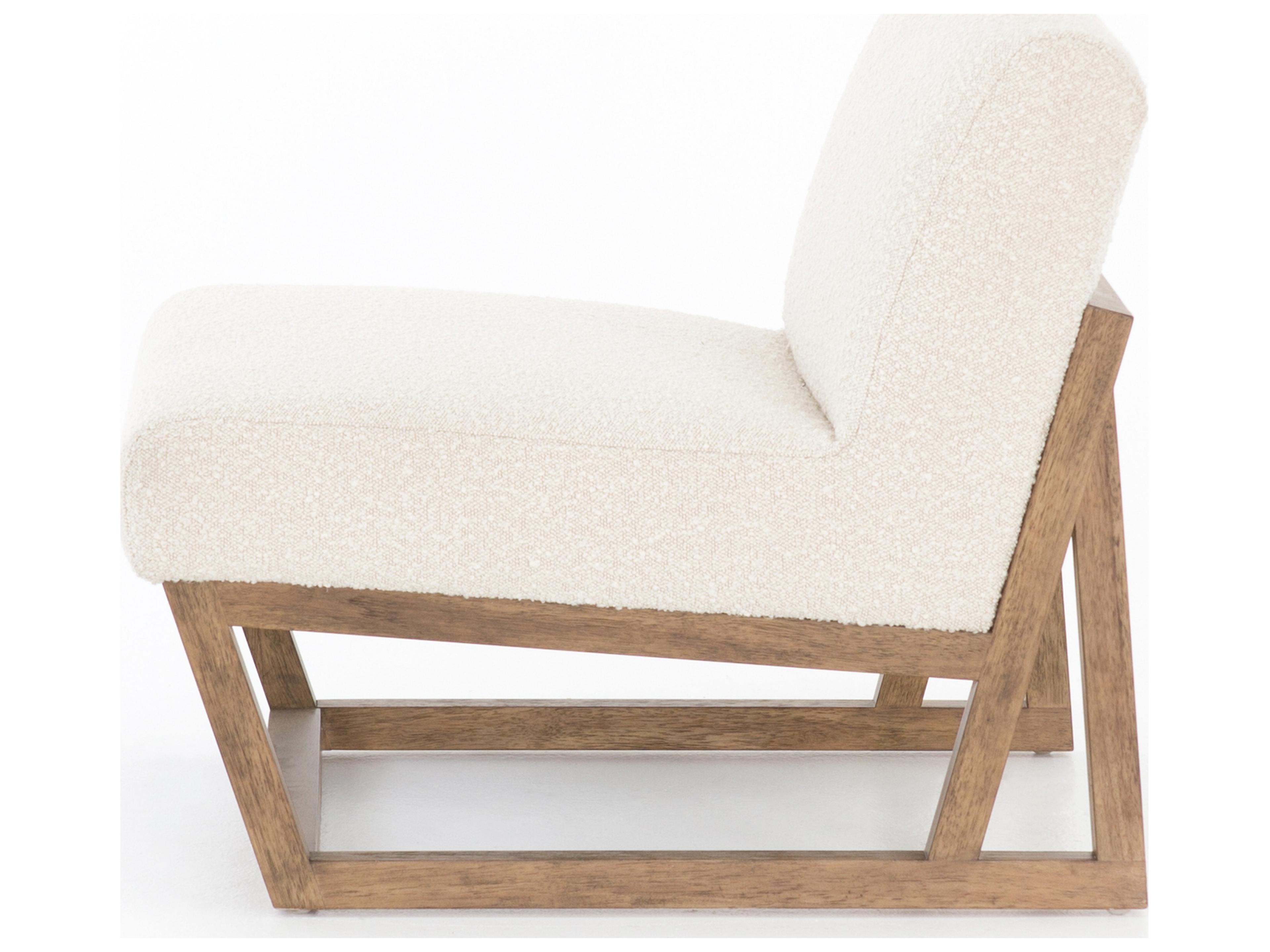 Luxecor Globetrotter Leonie White Fabric Accent Chair