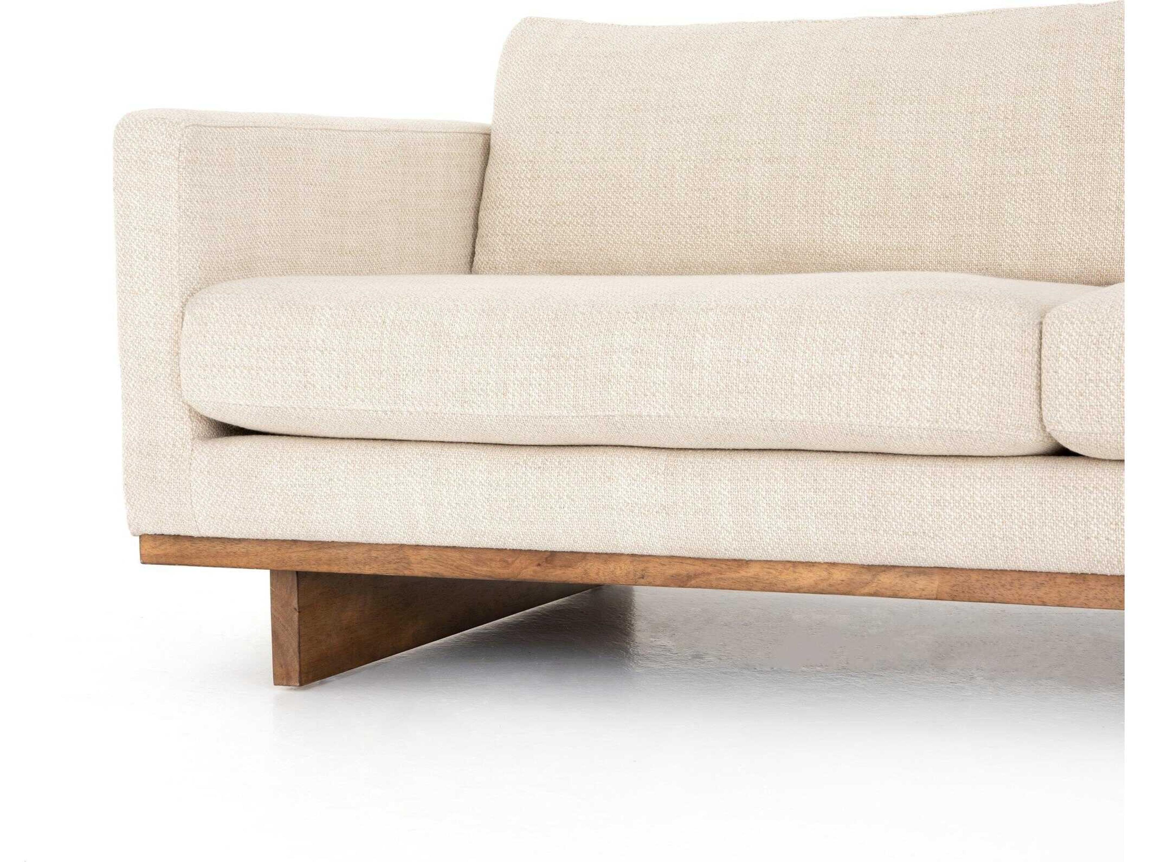 Globetrotter Everly 2 - Piece Cream Upholstered Sectional Sofa with RAF Chaise