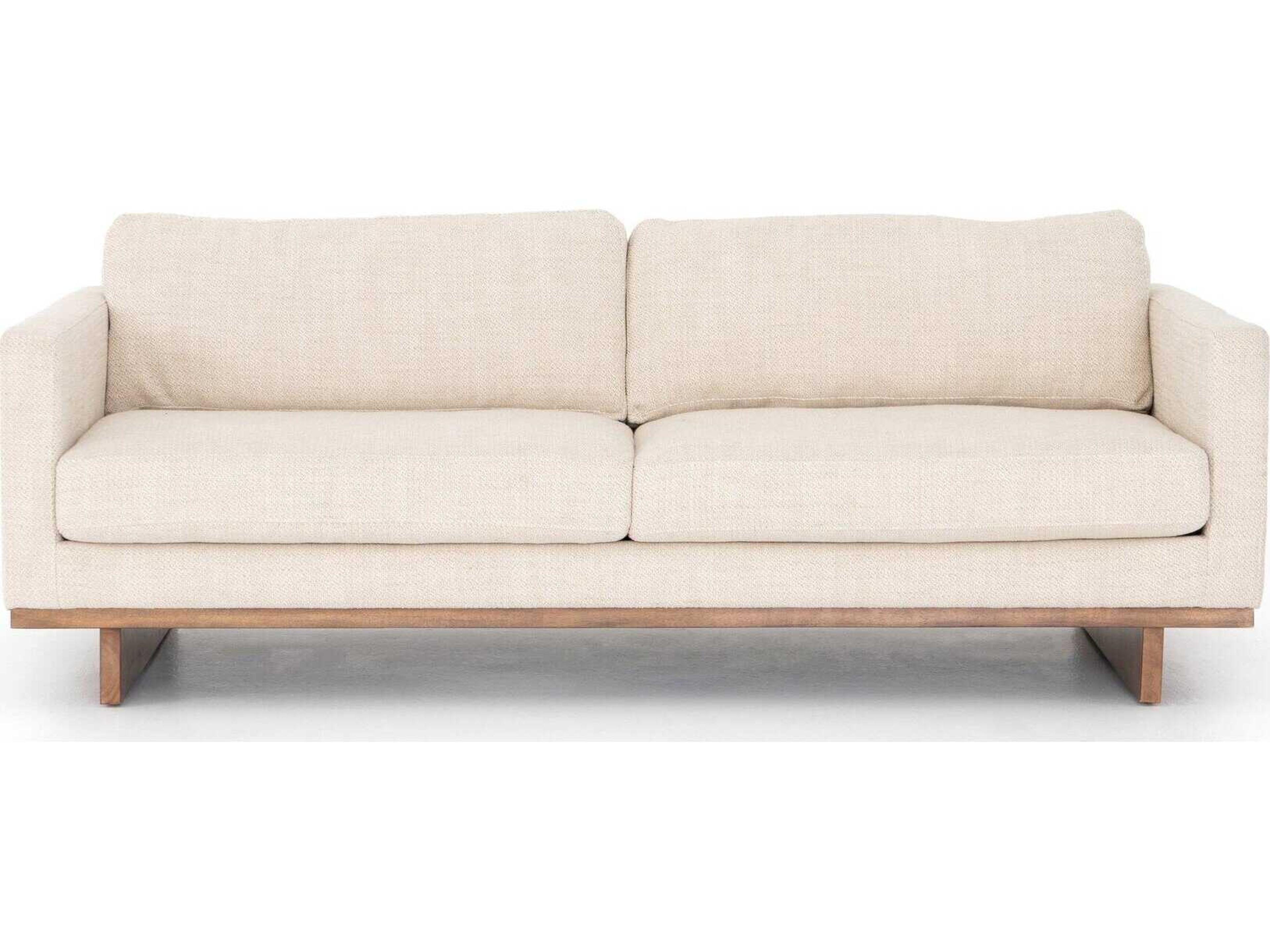 Four Hands Kensington Everly Irving Taupe Antique Cocoa Cream Upholstered Sofa