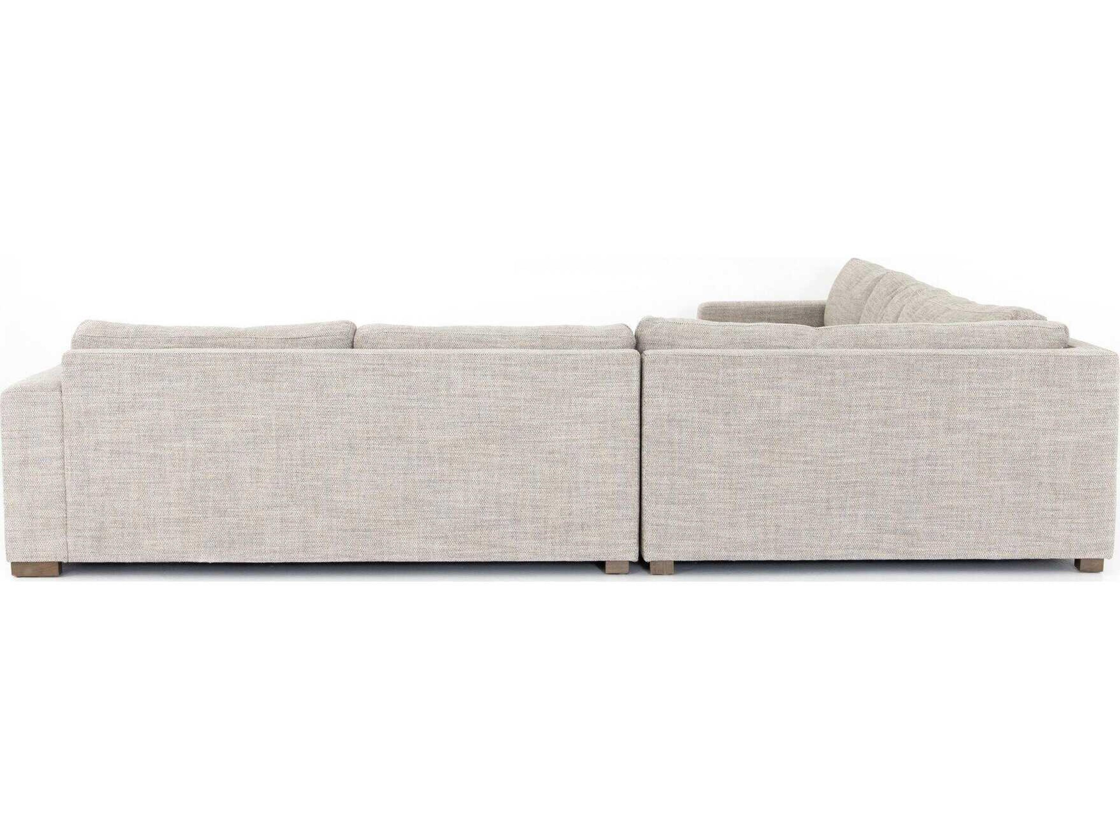 Four Hands Kensington Boone 3 - Piece Gray Upholstered Sectional Sofa