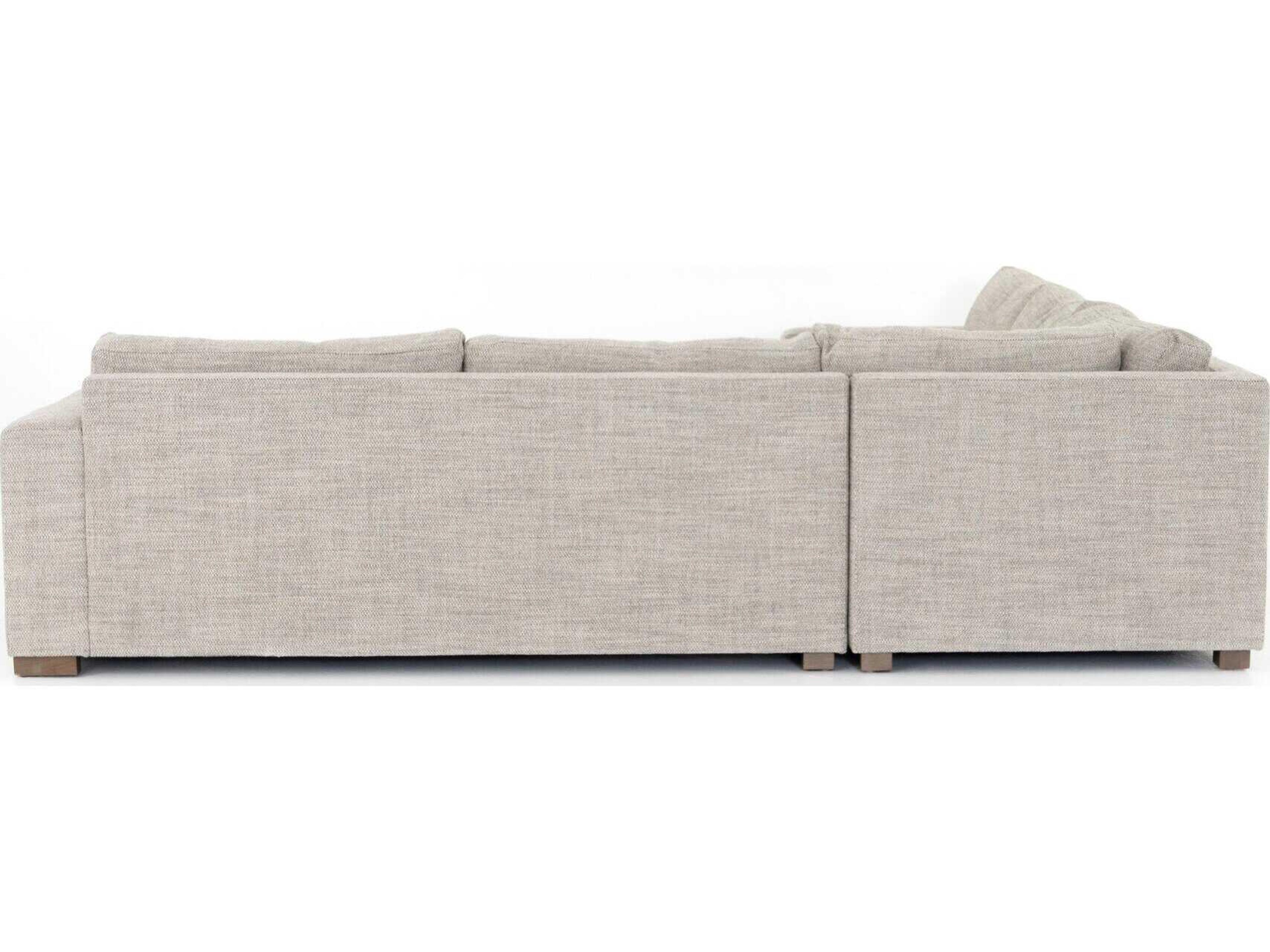 Four Hands Kensington Boone 3 - Piece Gray Upholstered Sectional Sofa