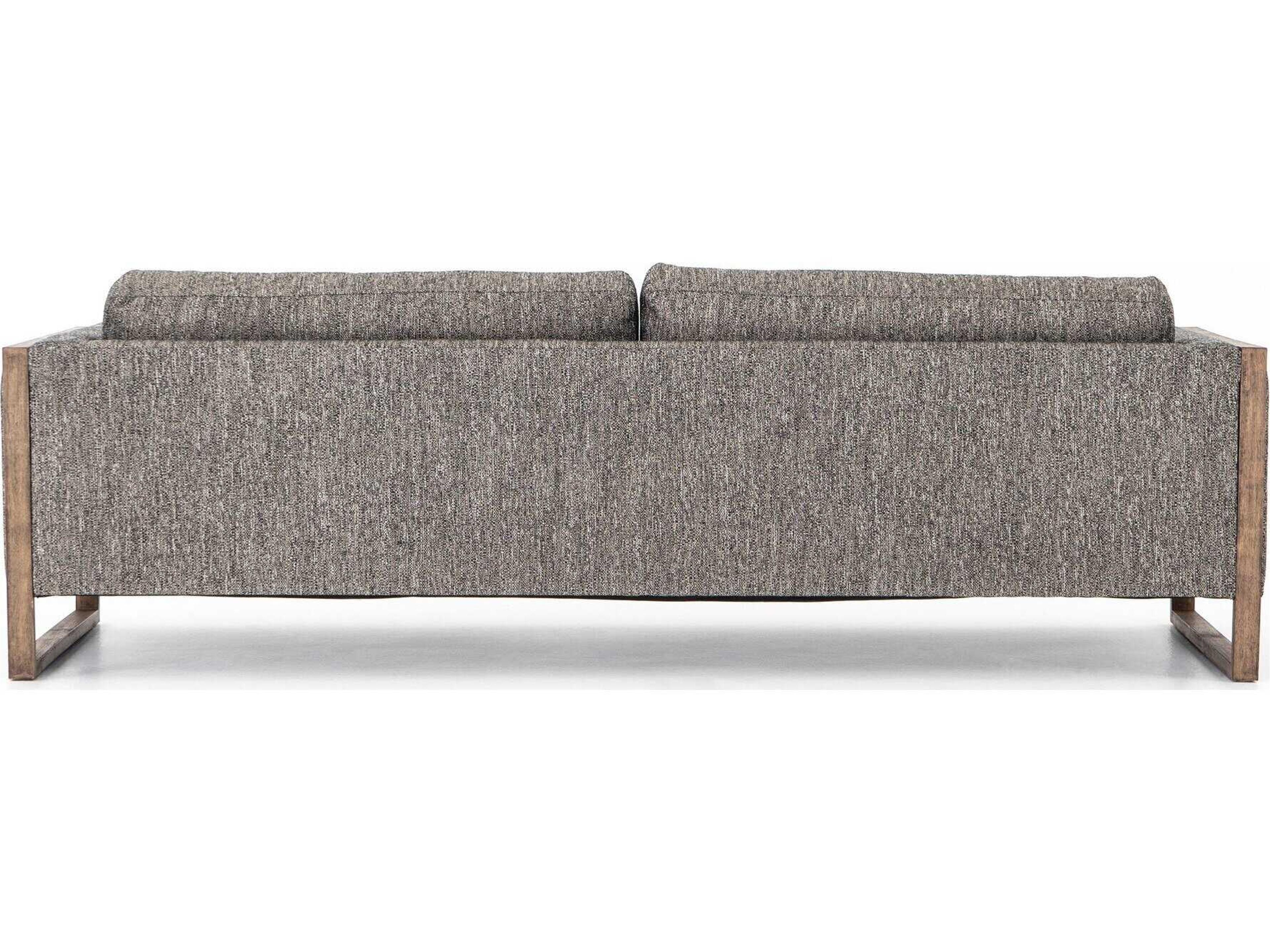 Four Hands Kensington Otis Arden Charcoal Distressed Natural Gray Upholstered Sofa