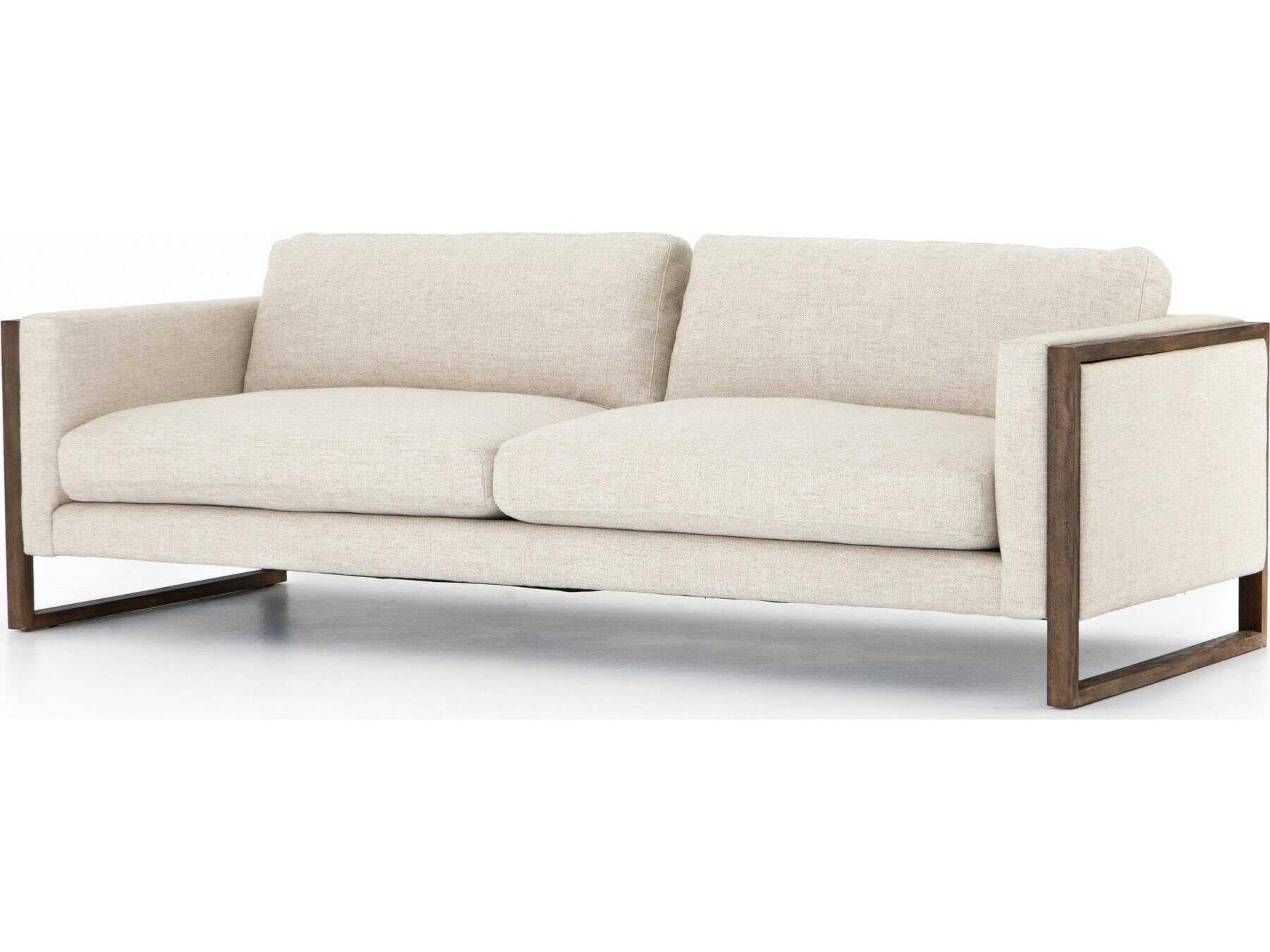 Kensington Otis Thames Cream Distressed Natural Upholstered Sofa