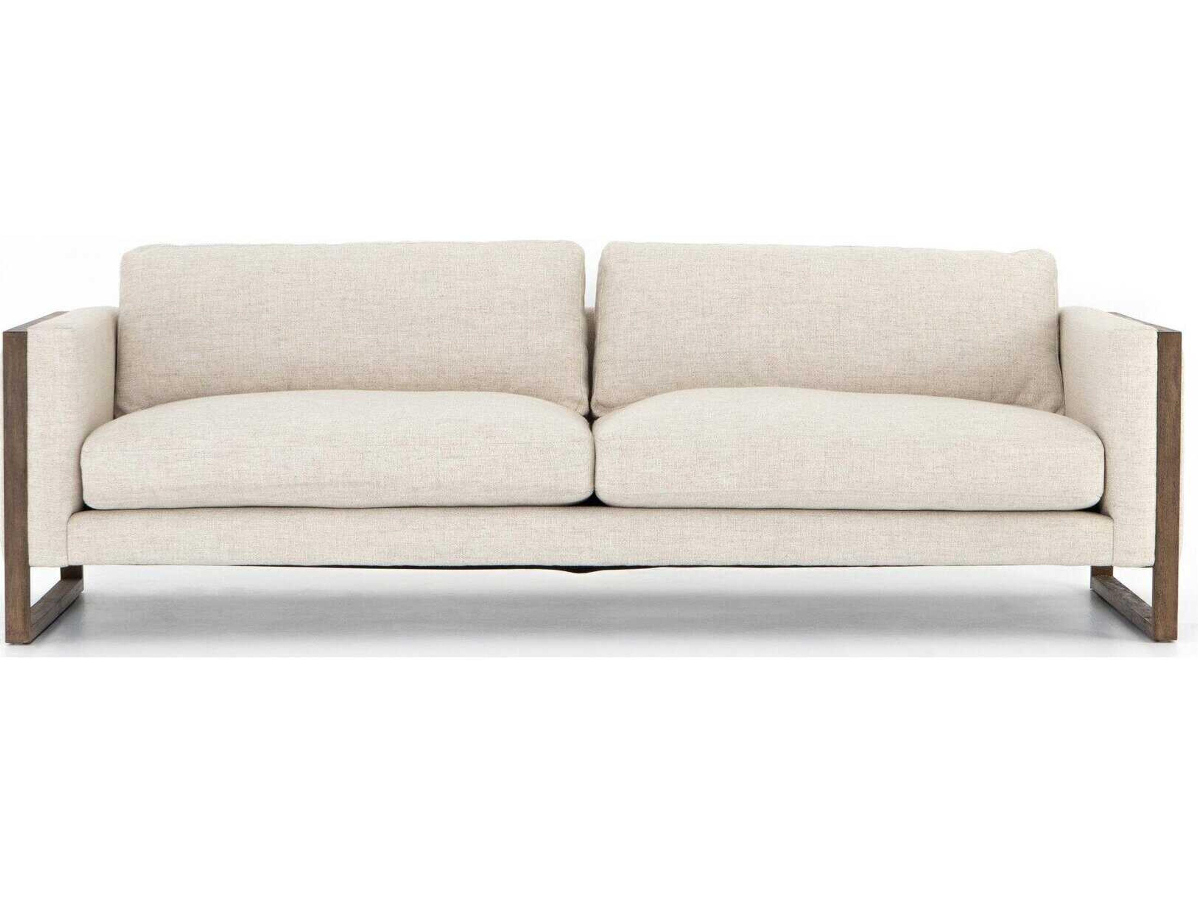 Four Hands Kensington Otis Thames Cream Distressed Natural Upholstered Sofa