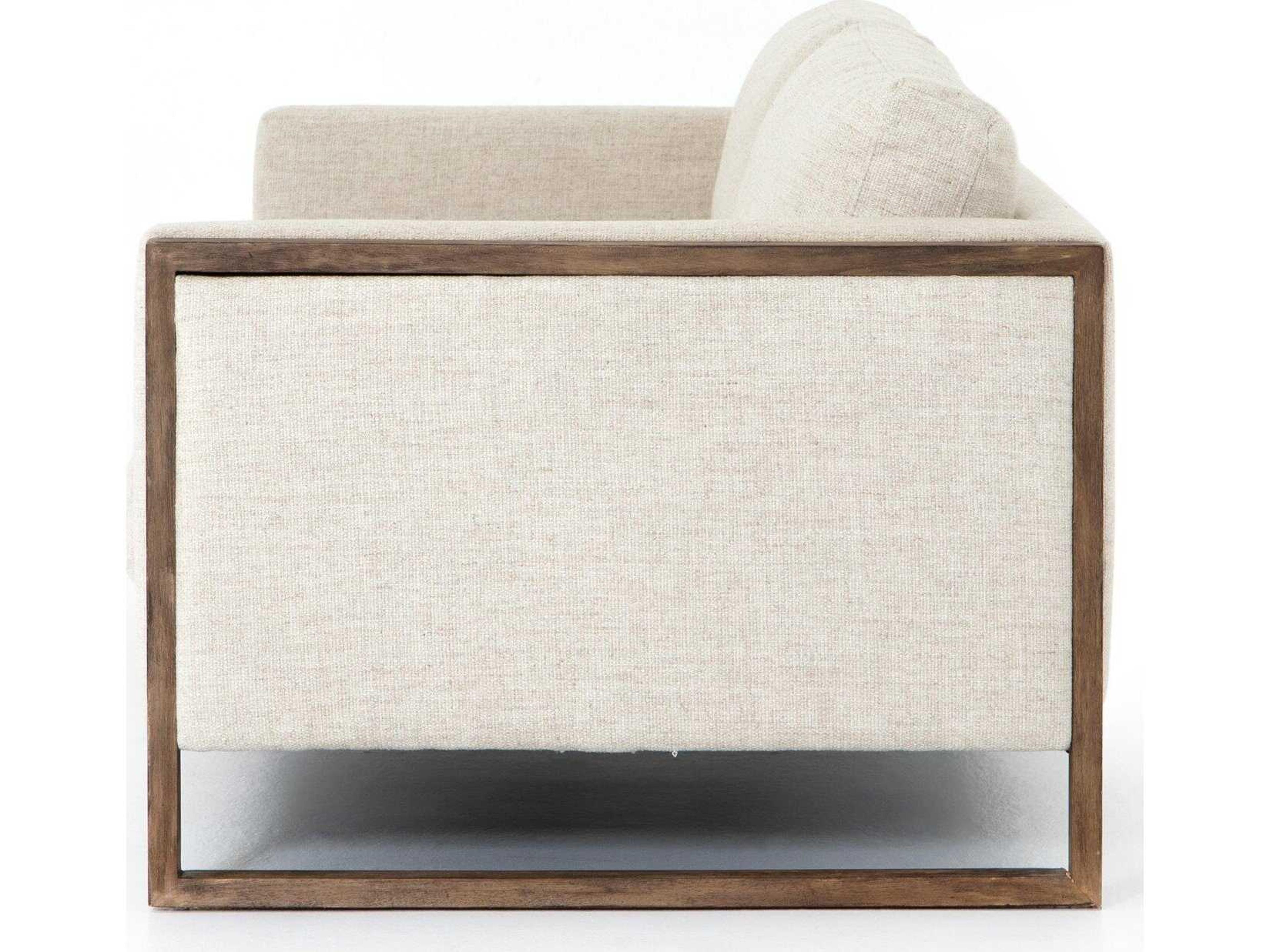 Four Hands Kensington Otis Thames Cream Distressed Natural Upholstered Sofa