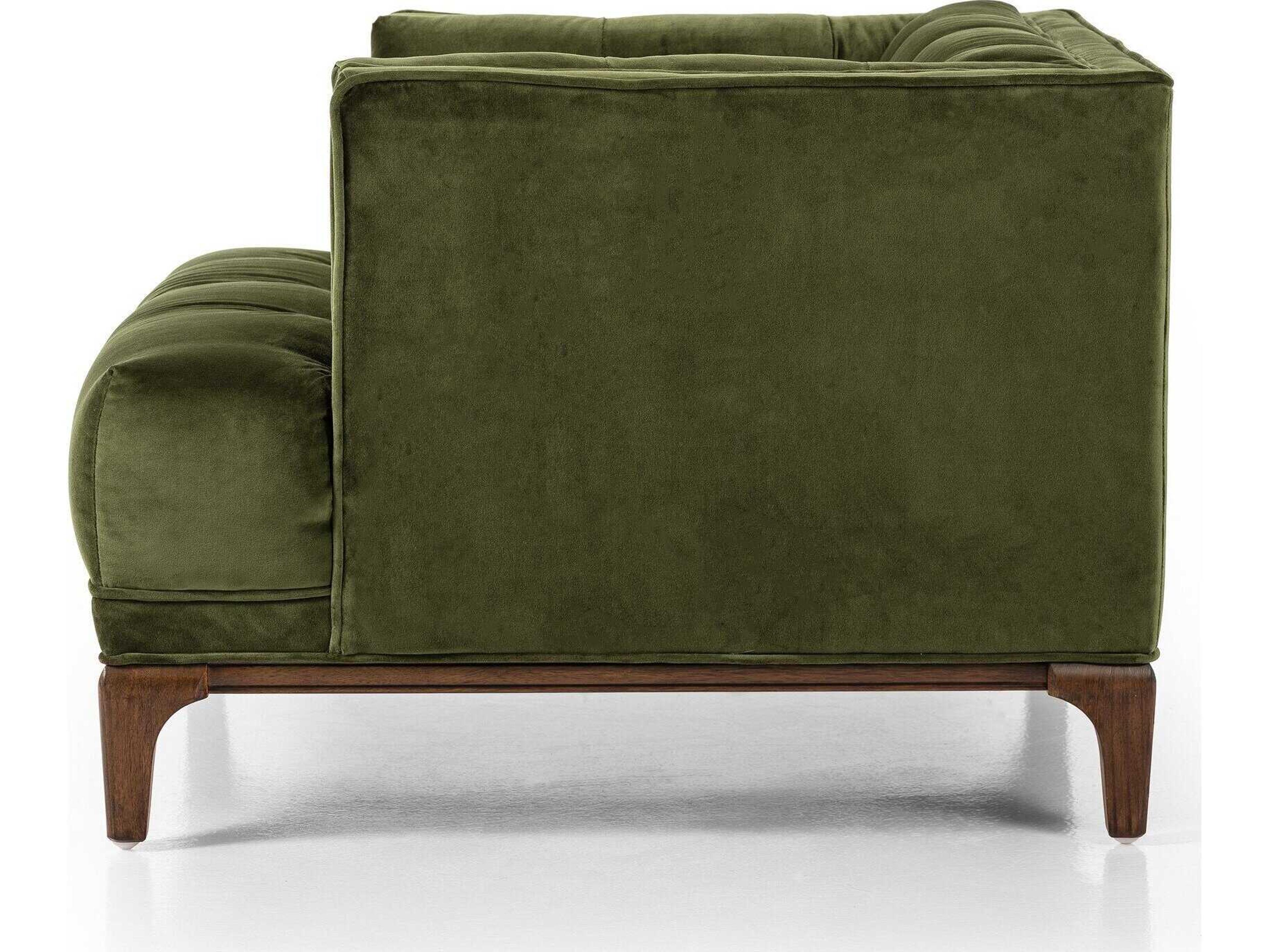 Globetrotter Dylan Green Velvet Accent Chair