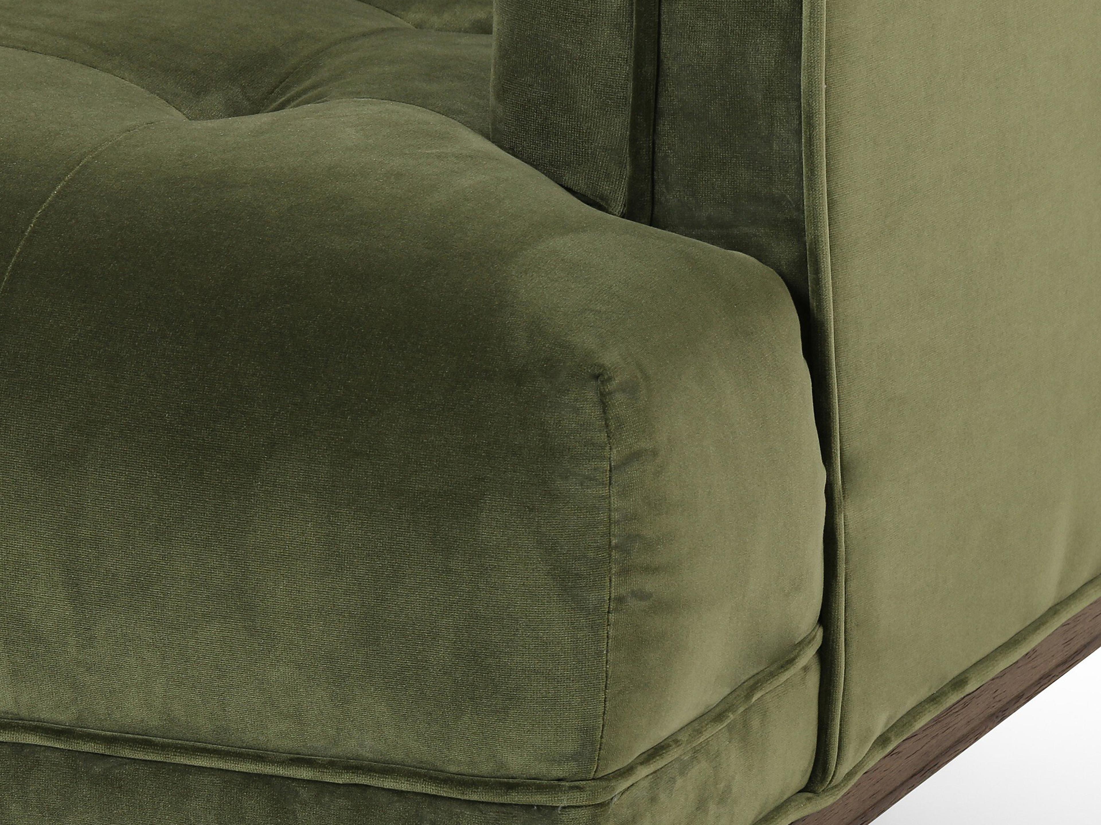 Luxecor Globetrotter Dylan Green Velvet Accent Chair