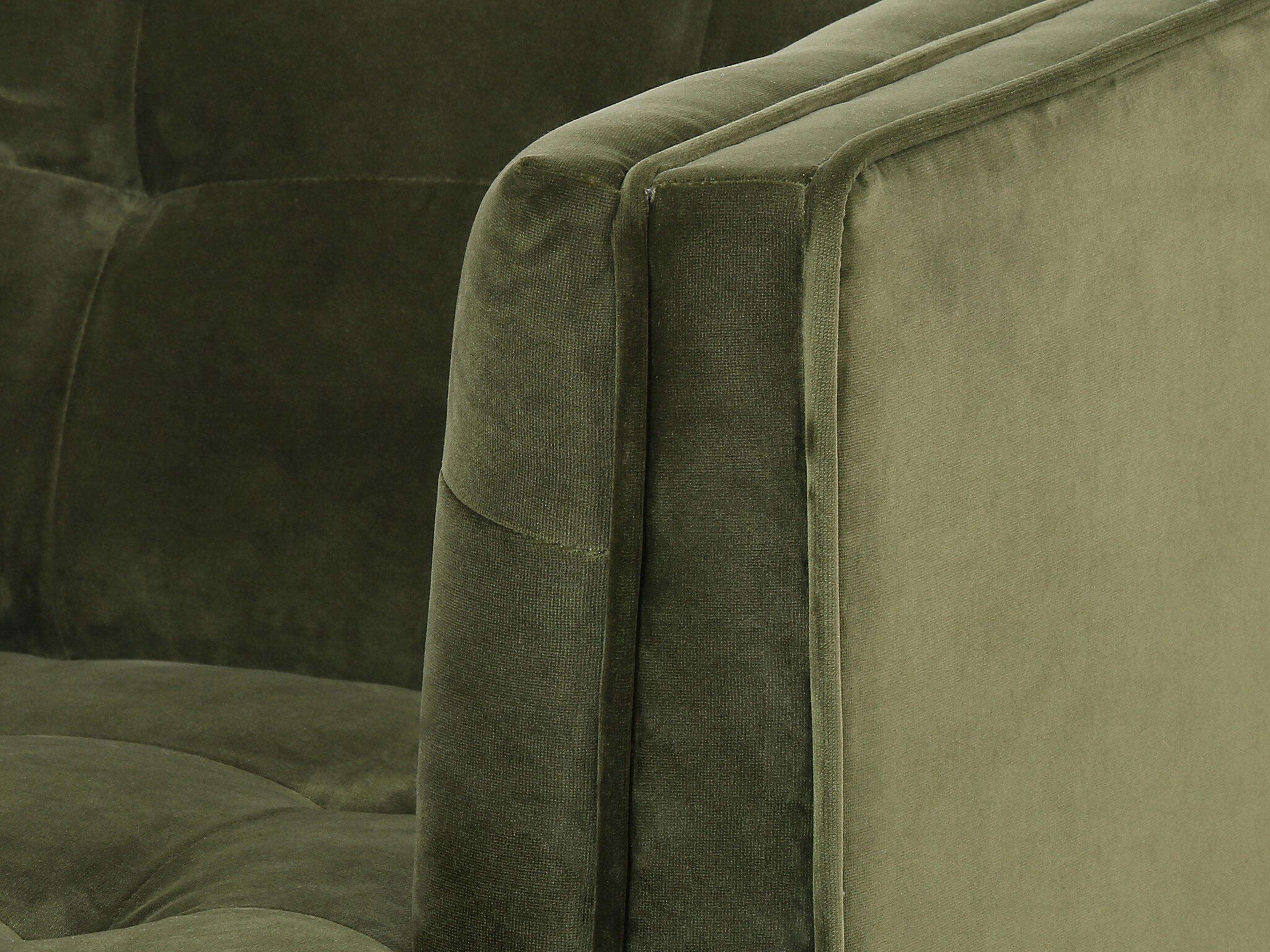 Luxecor Globetrotter Dylan Green Velvet Accent Chair