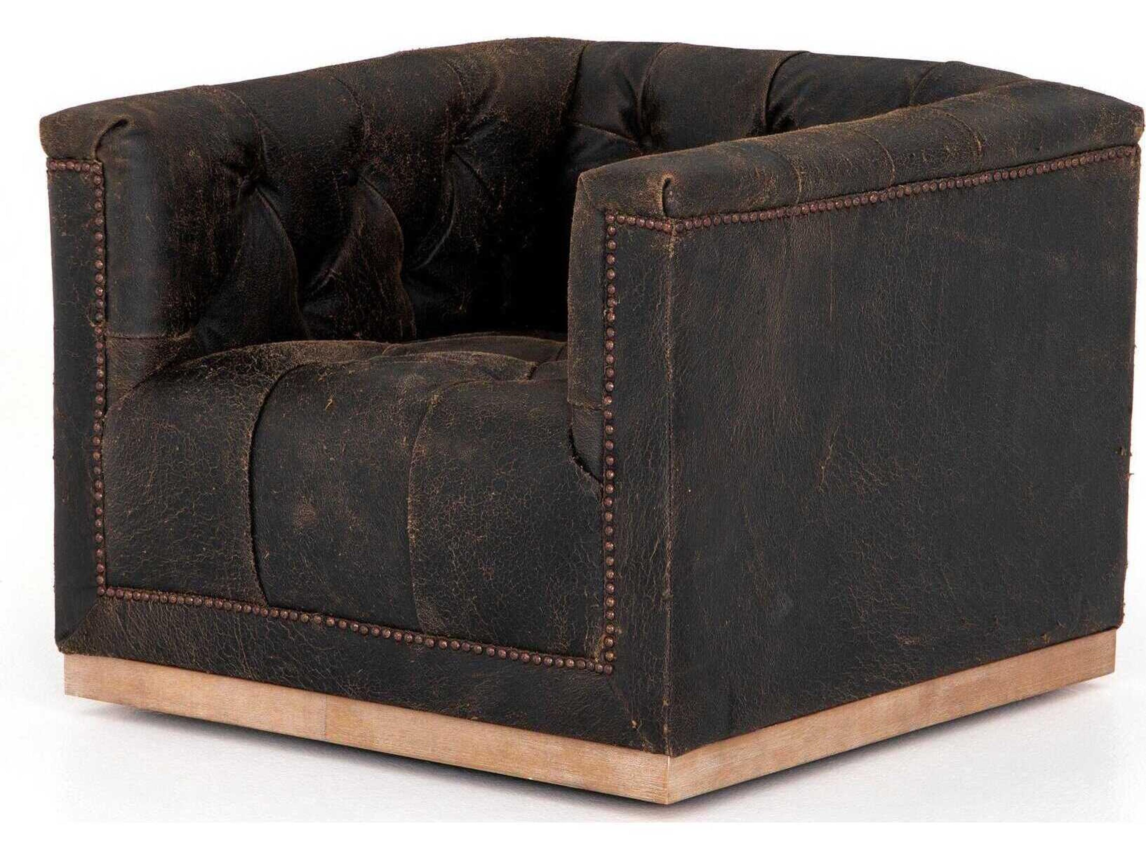 Maxx Swivel Chair Kensington Distressed Leather