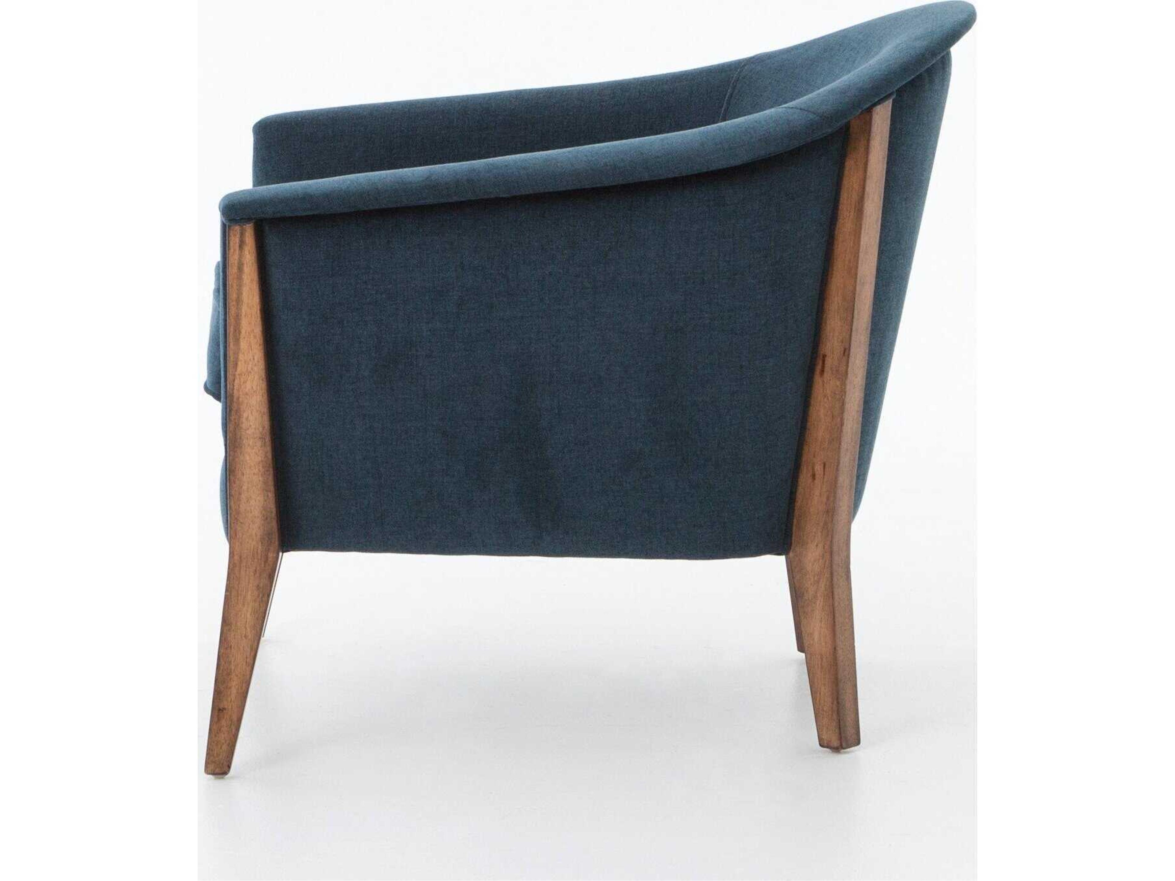 Four Hands Kensington Nomad Blue Fabric Accent Chair