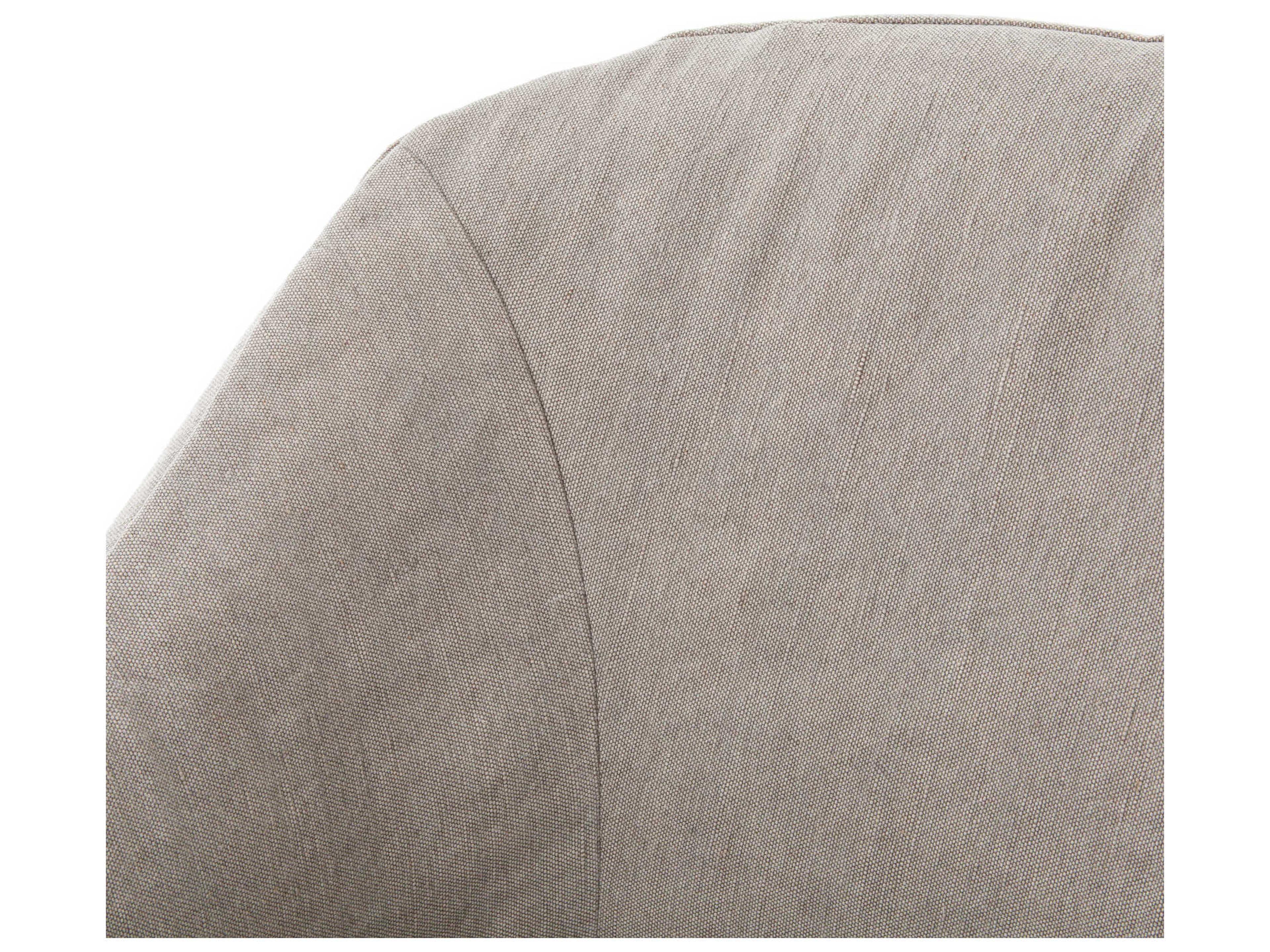 Luxecor Globetrotter Cove Gray Upholstered Arm Dining Chair