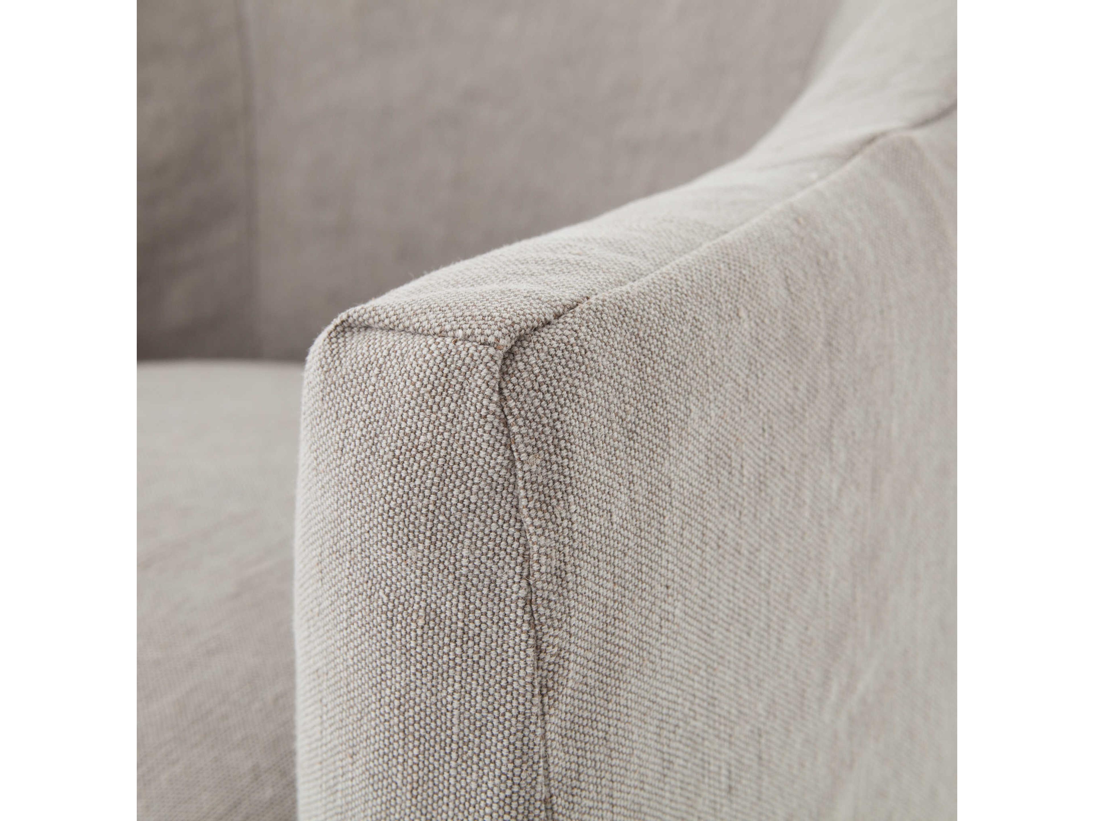 Luxecor Globetrotter Cove Gray Upholstered Arm Dining Chair