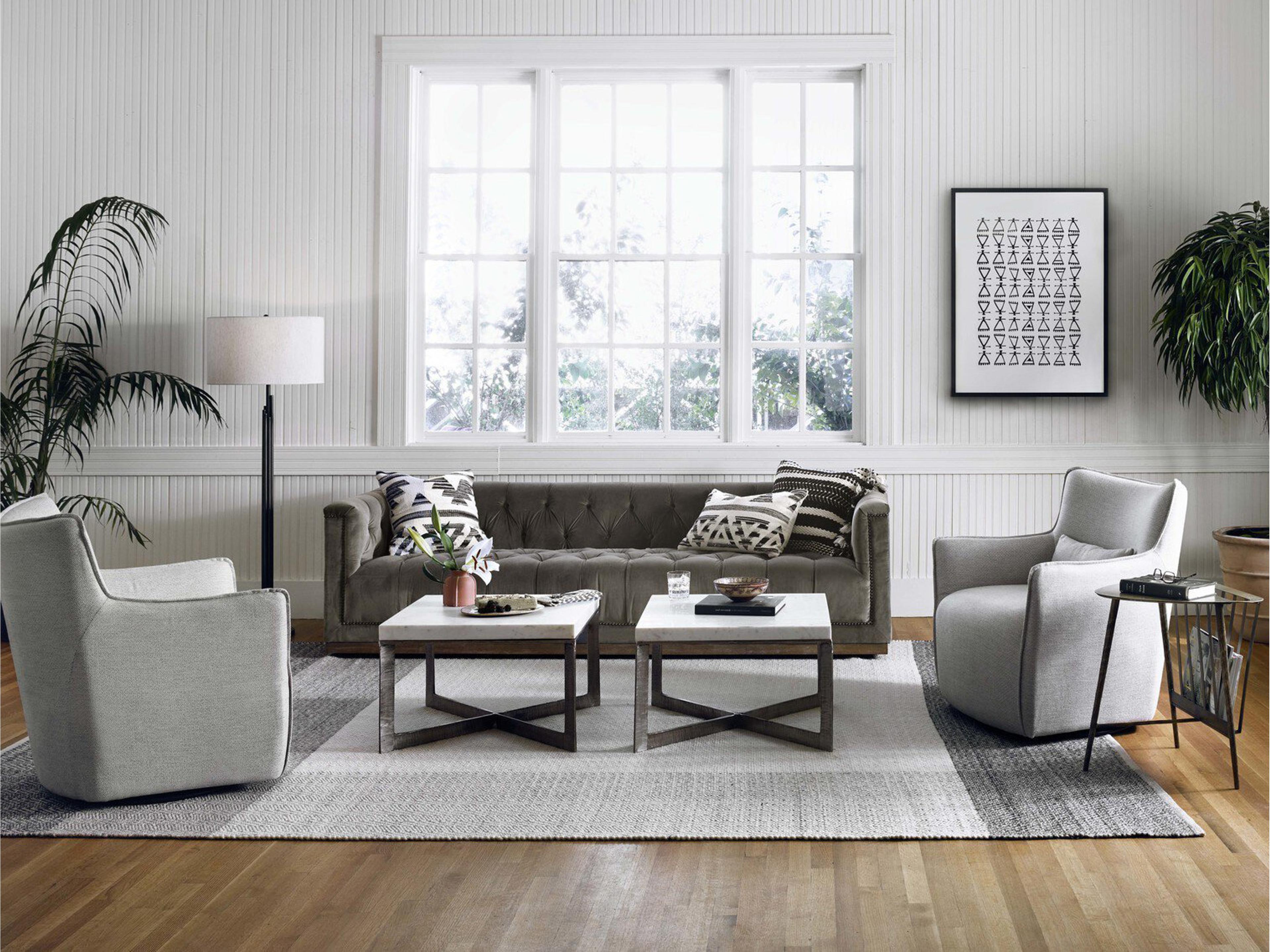 Four Hands Kensington Maxx Sapphire Birch 95" Sofa