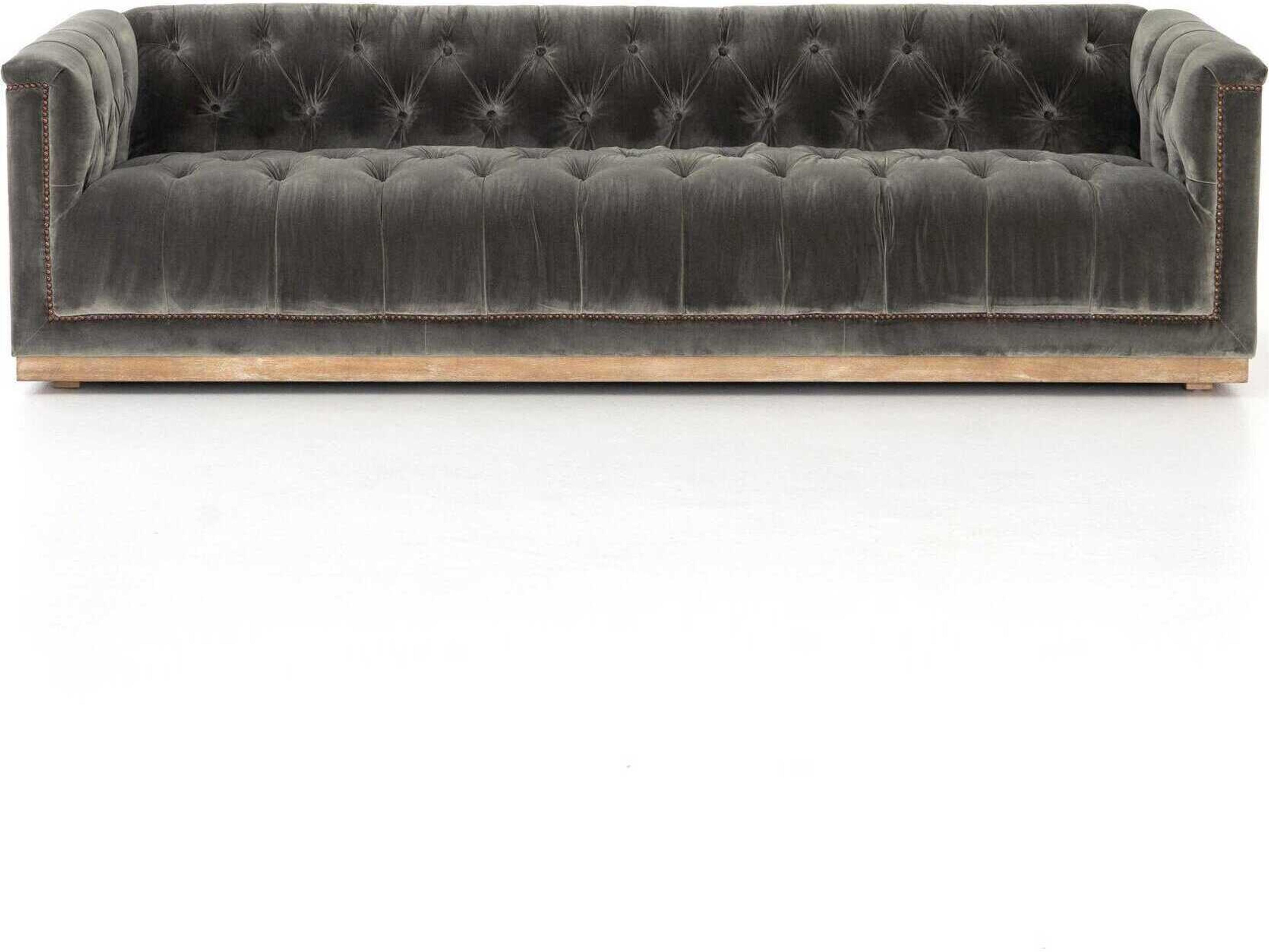 Four Hands Kensington Maxx Sapphire Birch 95" Sofa