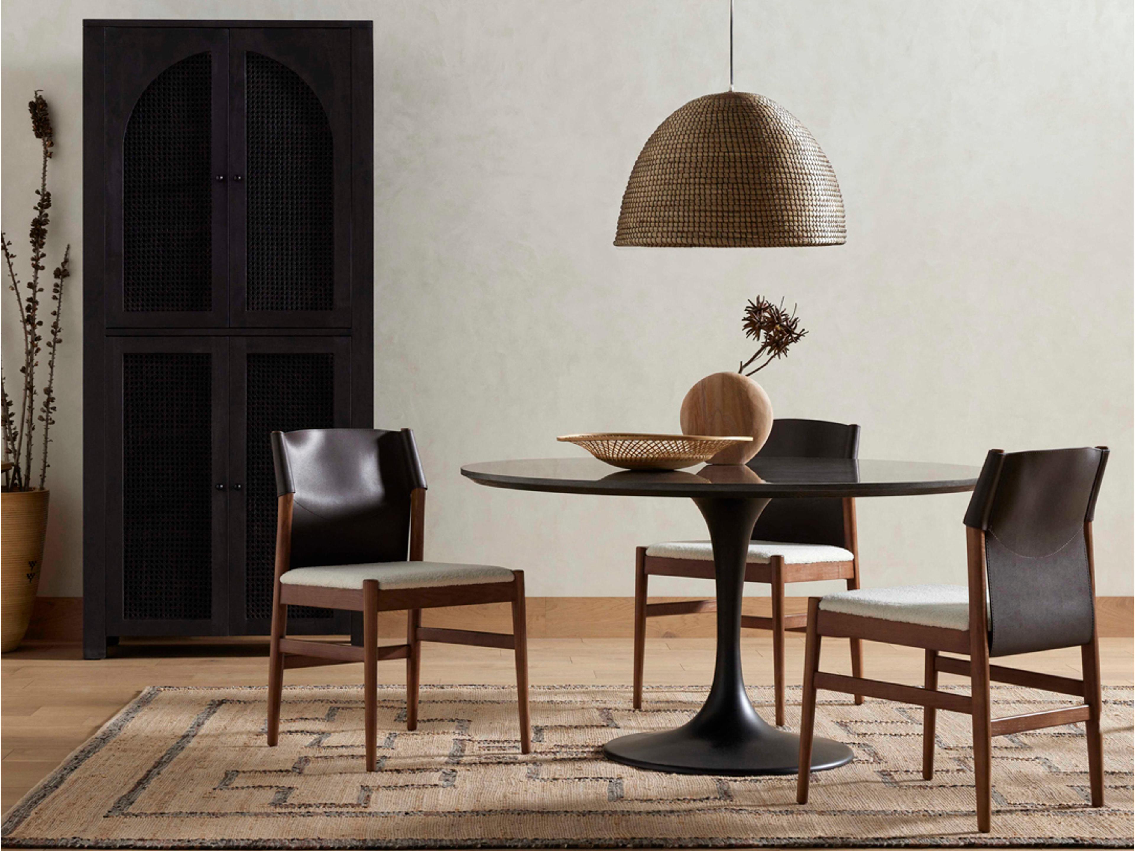 Hughes Oak Wood Dining Room Set