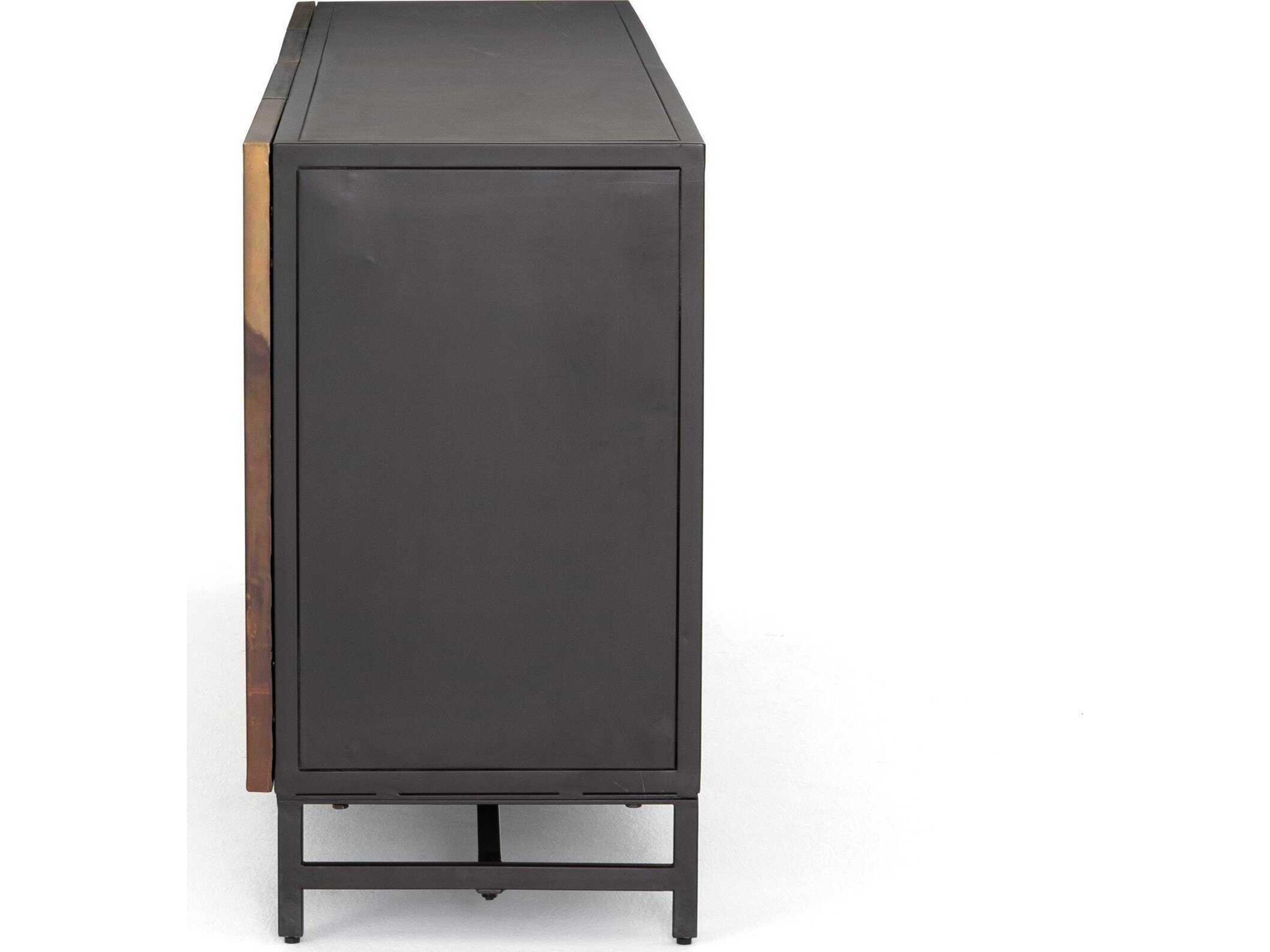 Four Hands Element Stormy 82" Distressed Ombre Aged Brown Sideboard