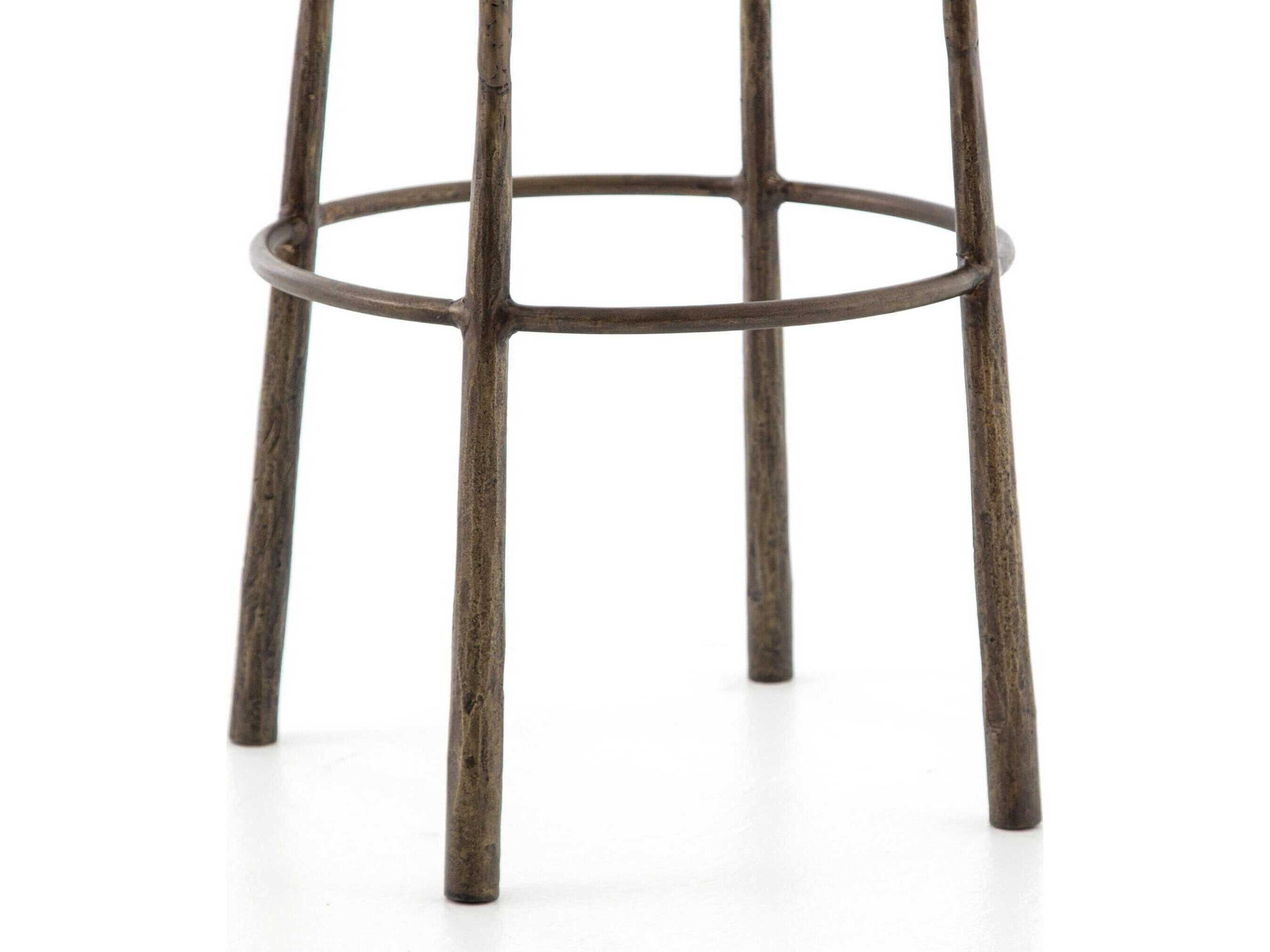 Four Hands Element Westwood Antique Brass Bar Stool