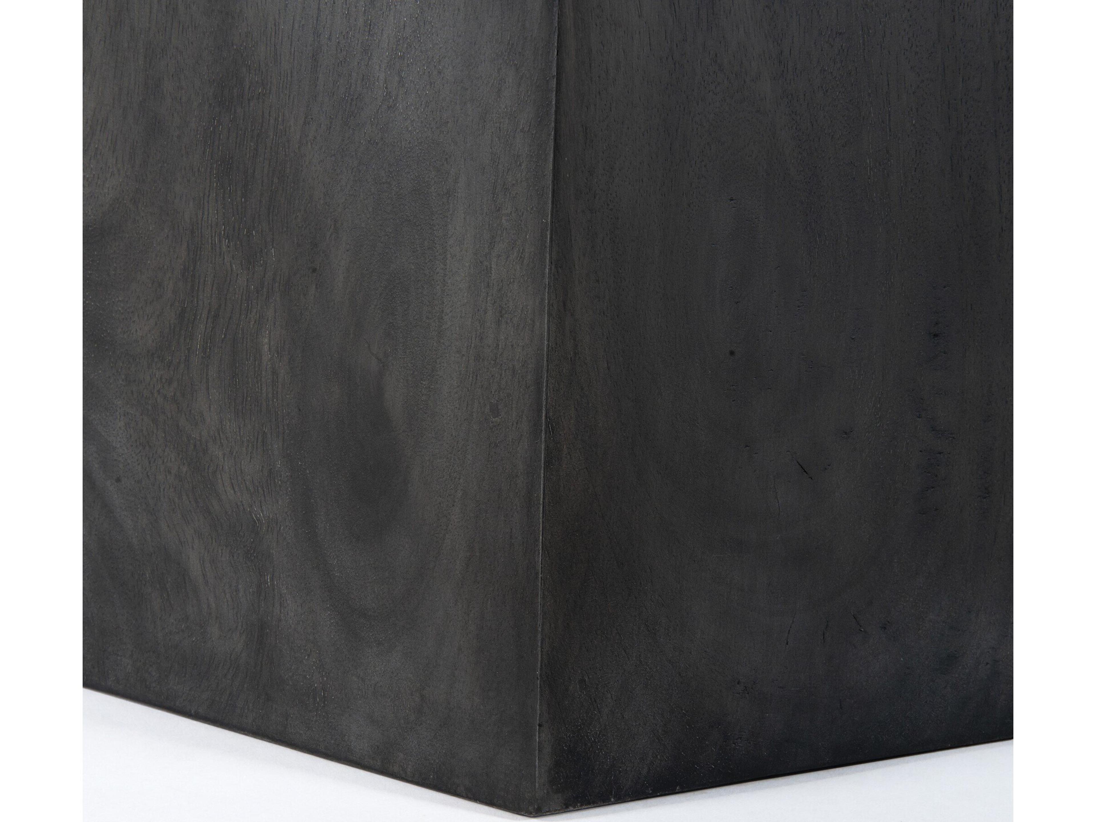 Four Hands Harmon Kesling Round Wood Coal On Mango Dining Table