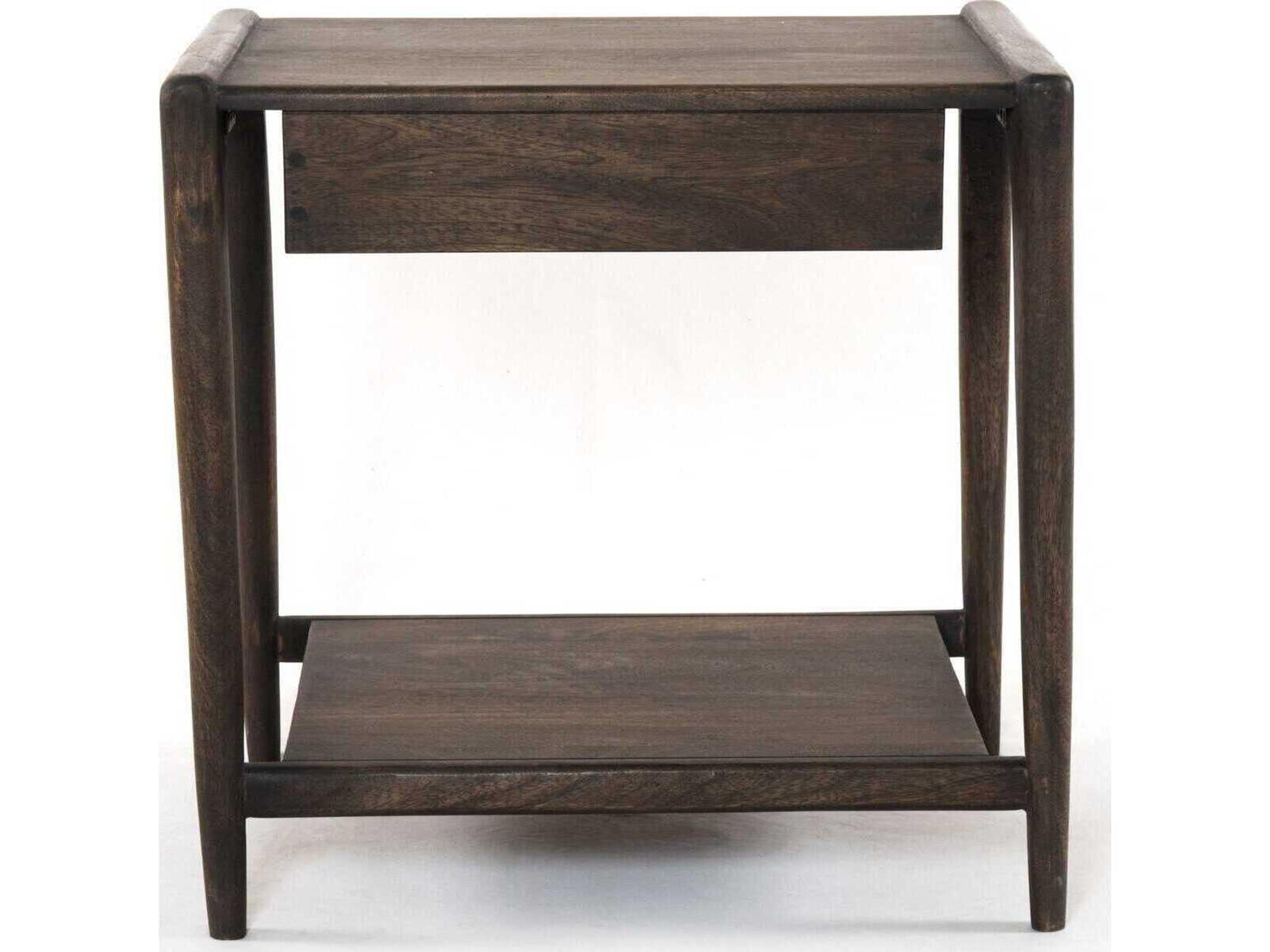 Four Hands Harmon Valeria Rectangular Wood Aged Brown End Table