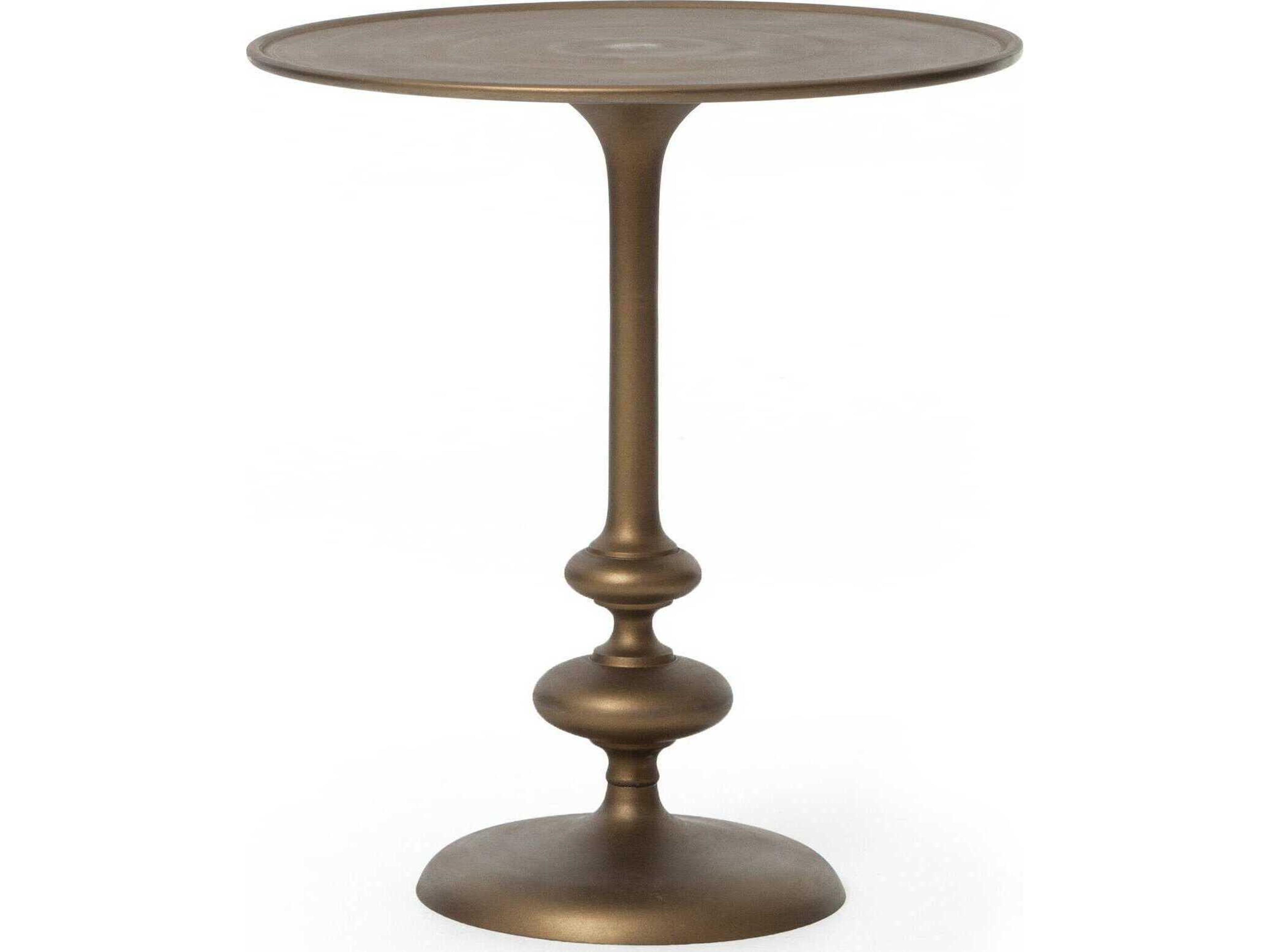 Marlow Matchstick Pedestal Table Accent Table