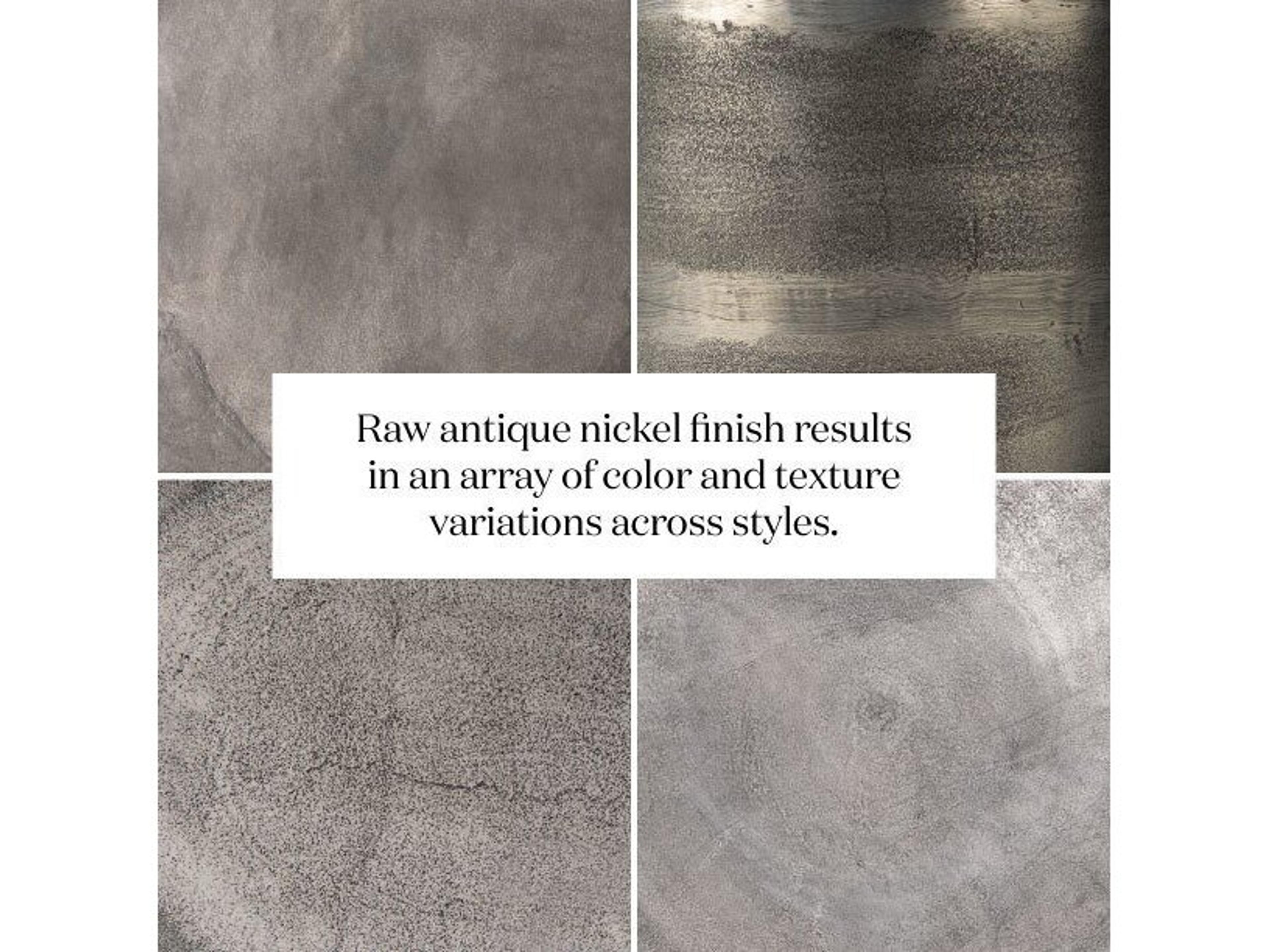 Four Hands Marlow Raw Antique Nickel Round Metal Bar Table