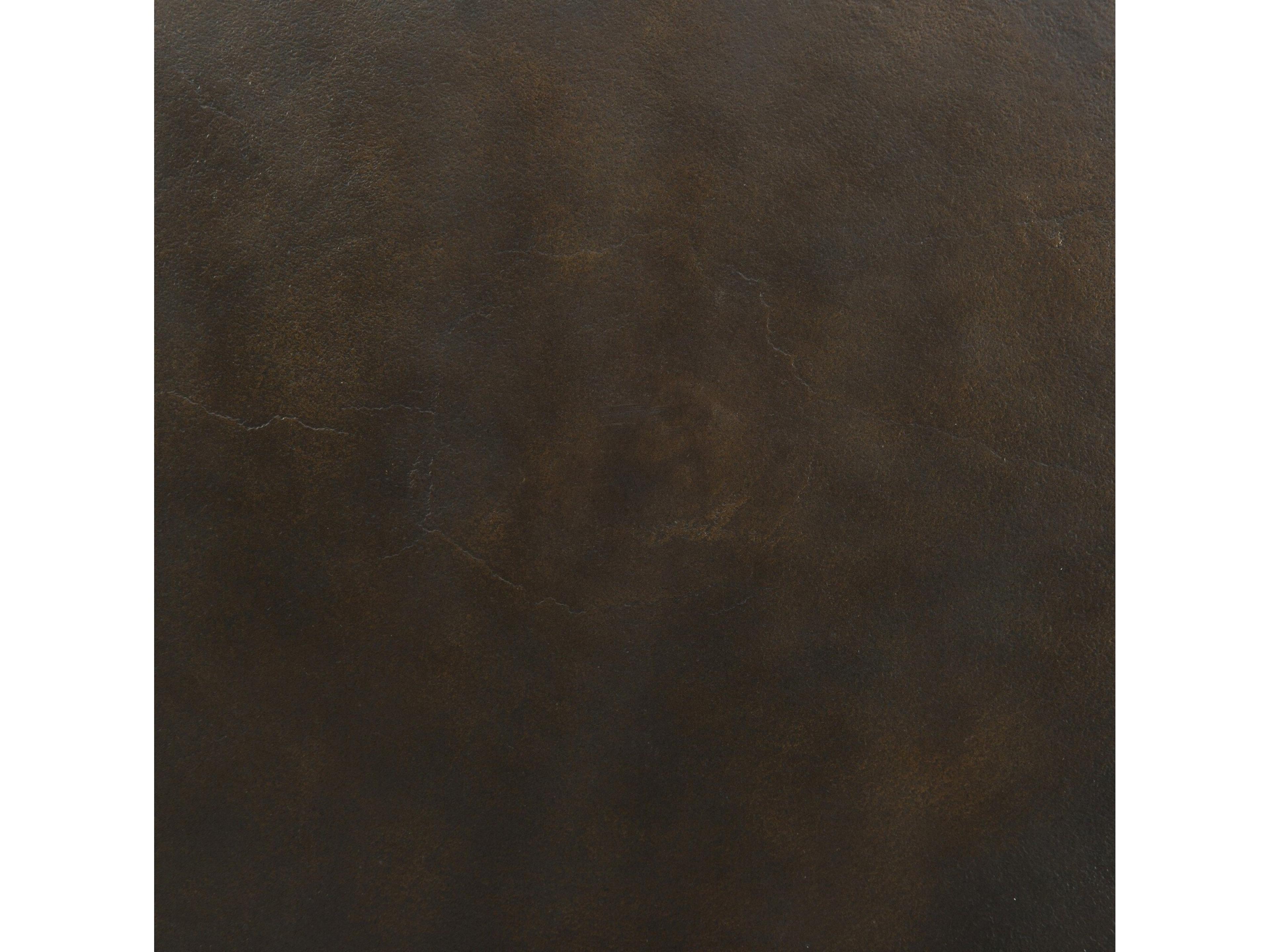 Four Hands Marlow Douglas Round Metal Antique Rust End Table