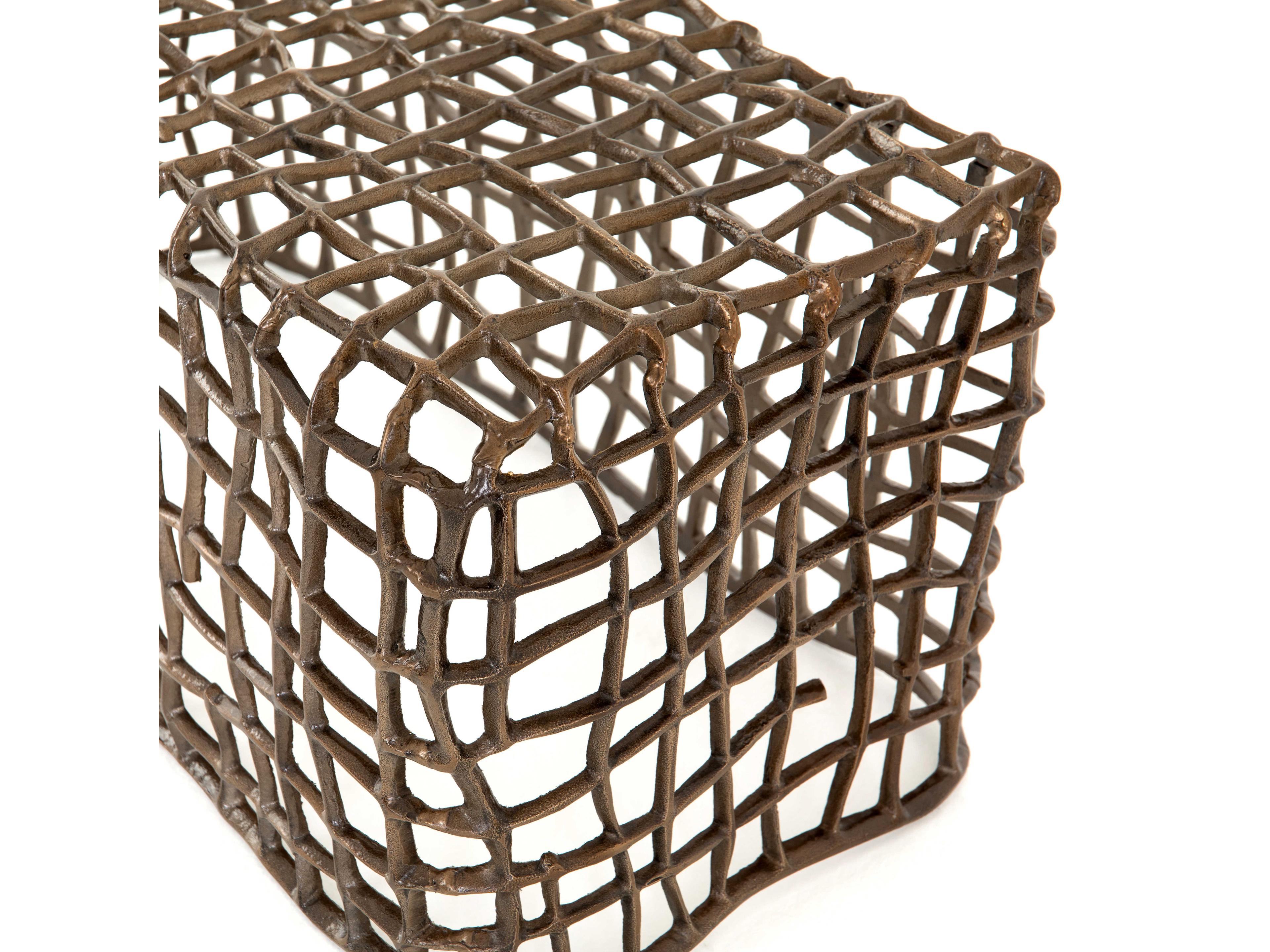 Four Hands Marlow Aged Bronze Accent Bench