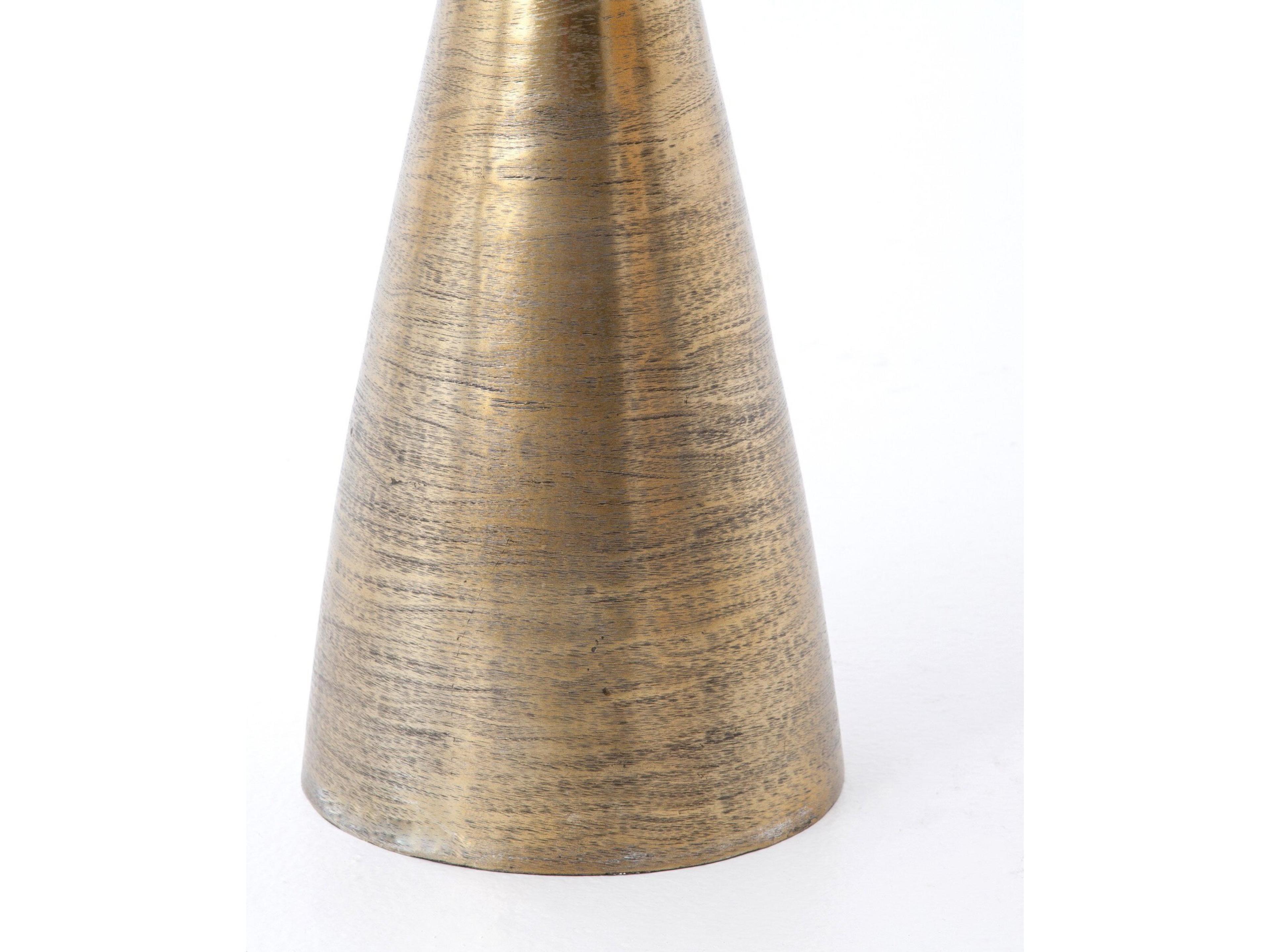 Four Hands Marlow Round Glass End Table