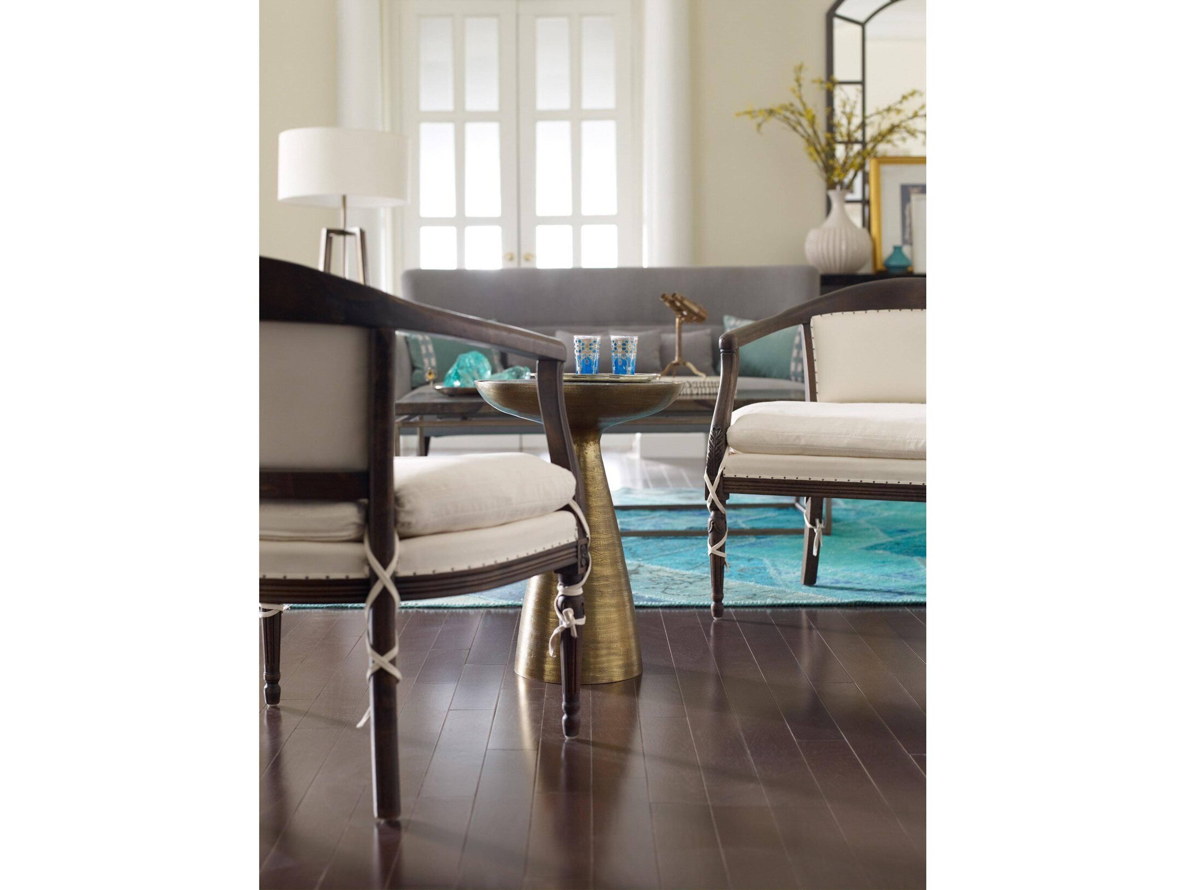 Four Hands Marlow Round Glass End Table