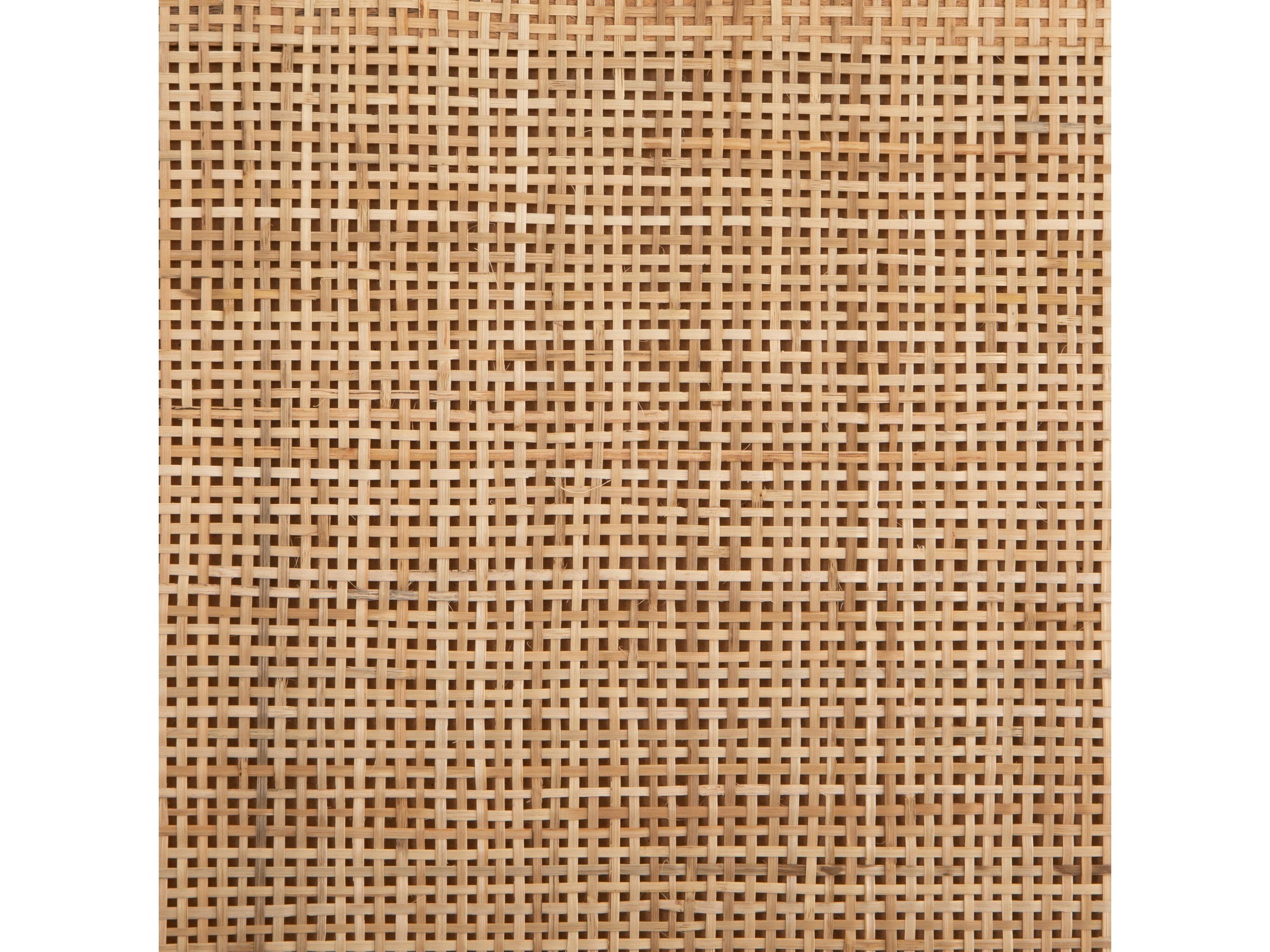 Four Hands Prescott Sydney Black Wash Natural Cane Mango Wood Twin Panel Bed