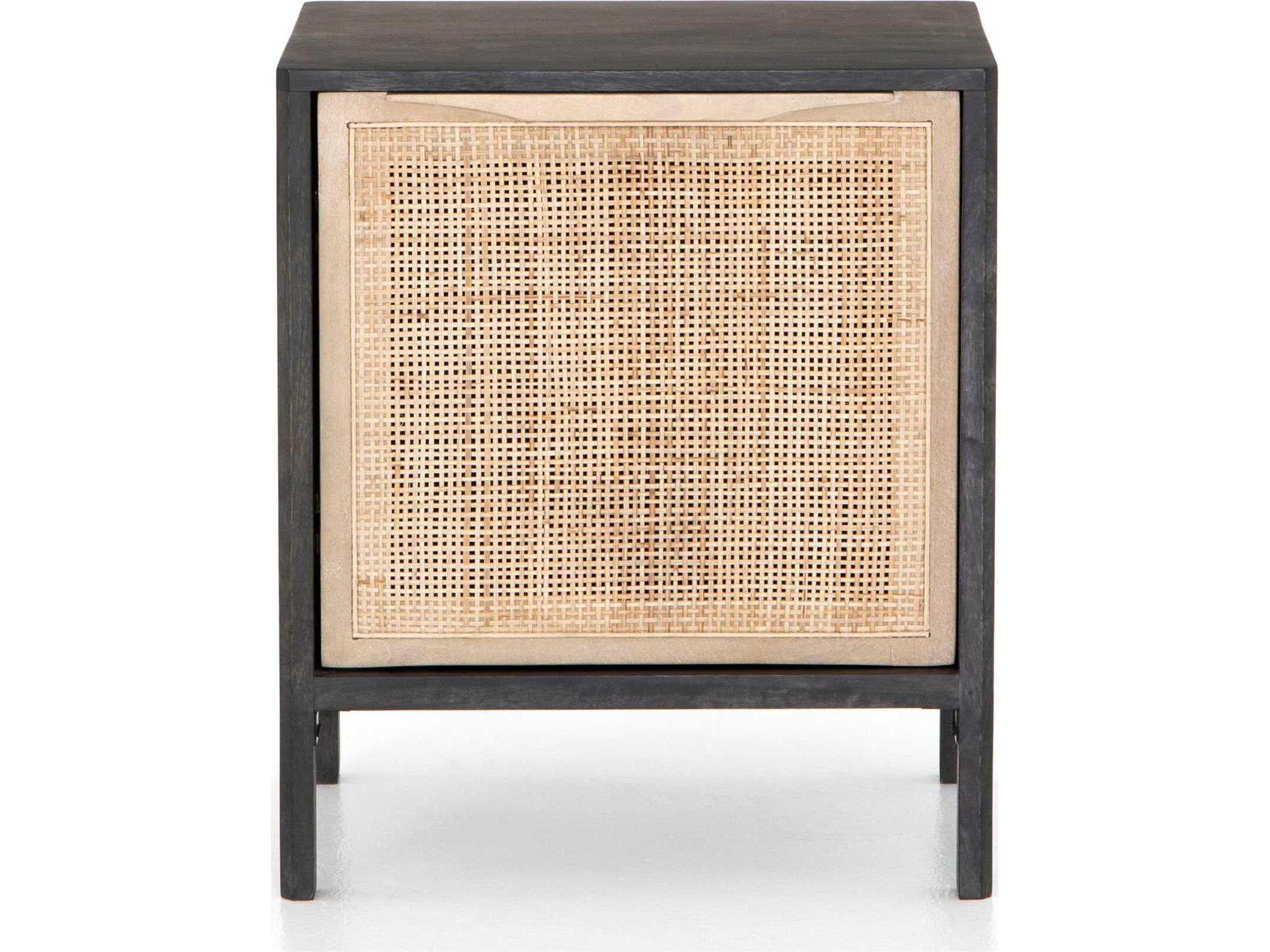 Four Hands Prescott Sydney Black Wash Mango Wood Nightstand