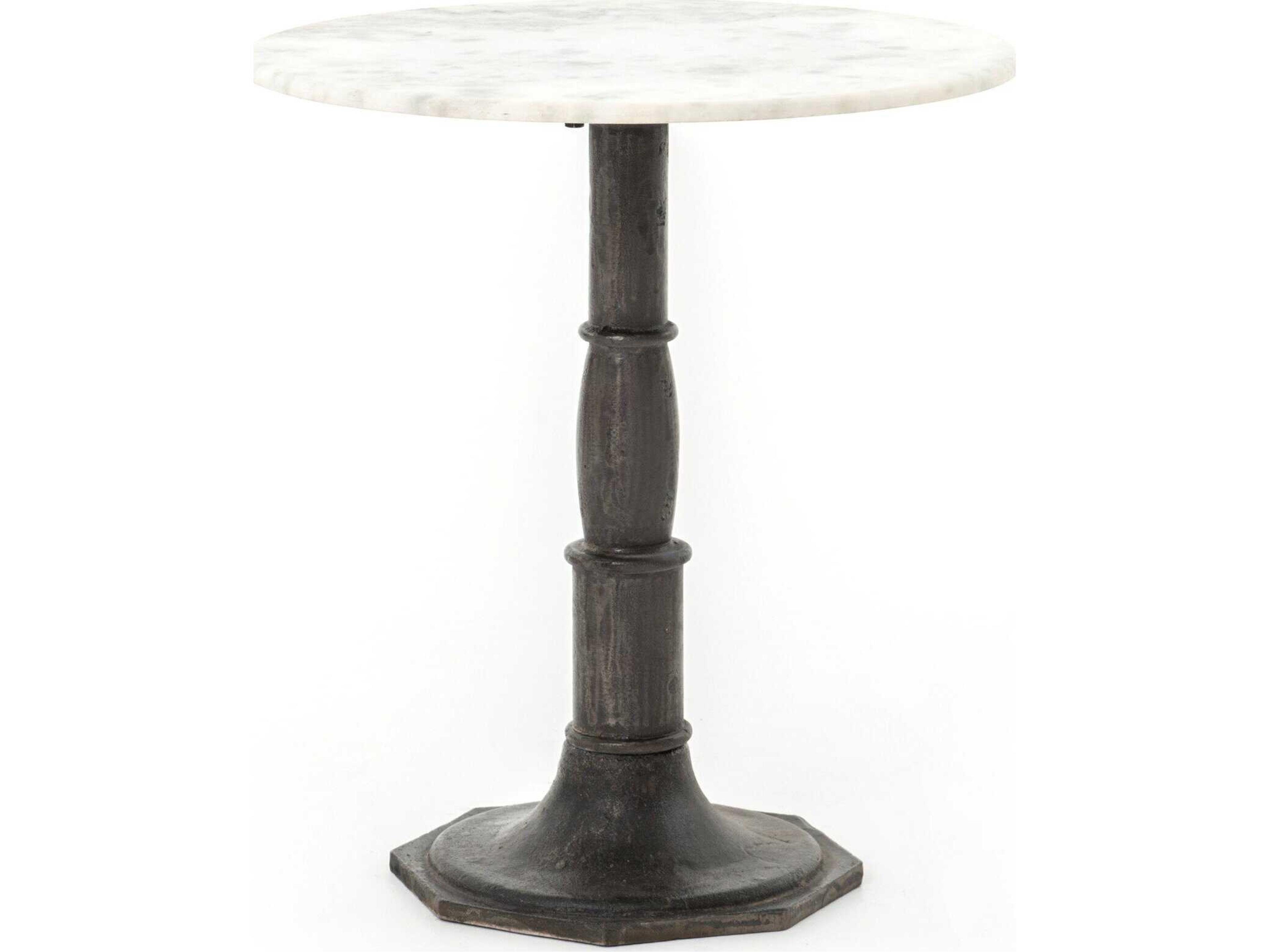 Lucy Side Table Rockwell Industrial Marble Top