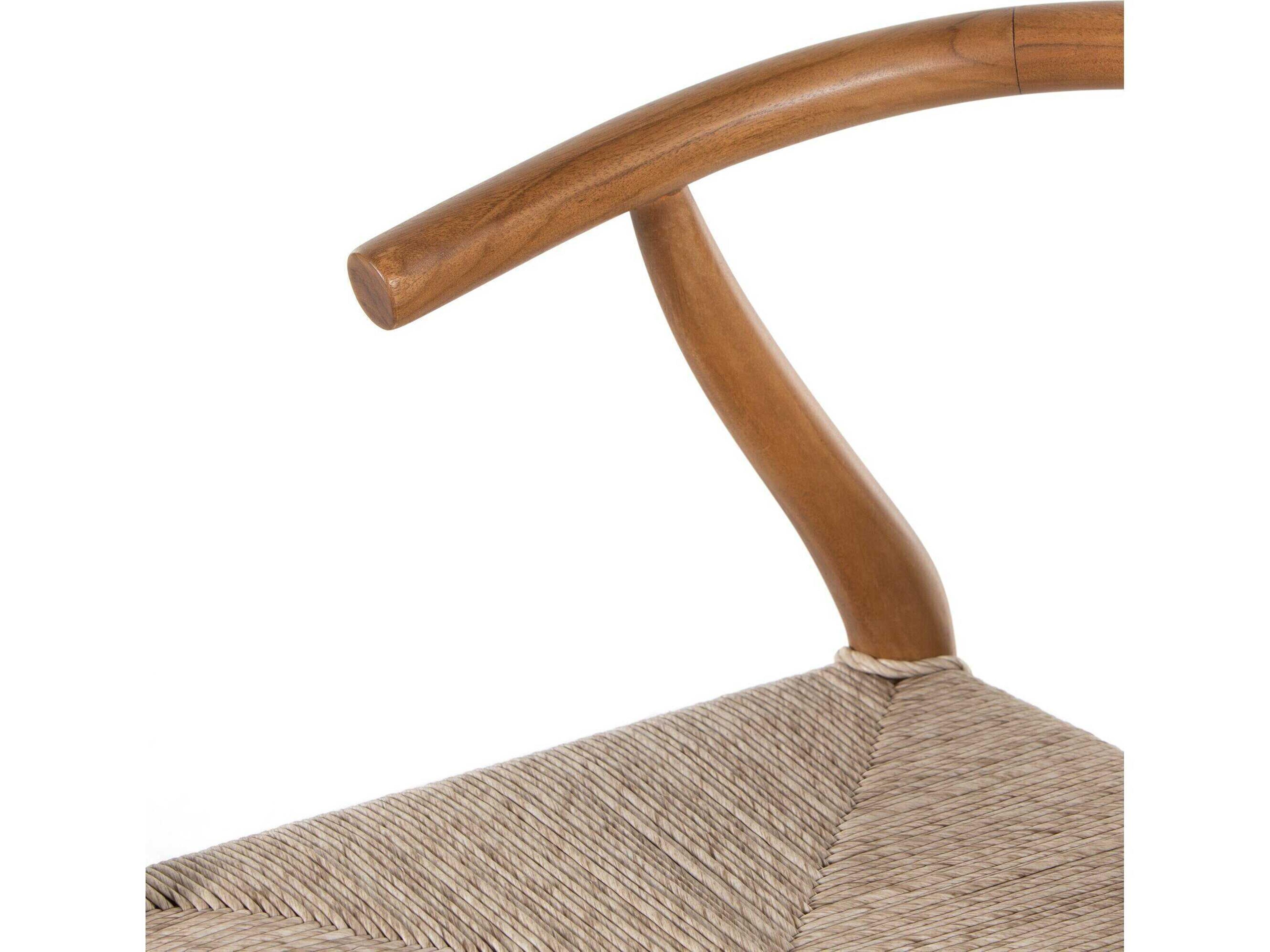 Four Hands Grass Roots Muestra Bar Stool-Natural Teak