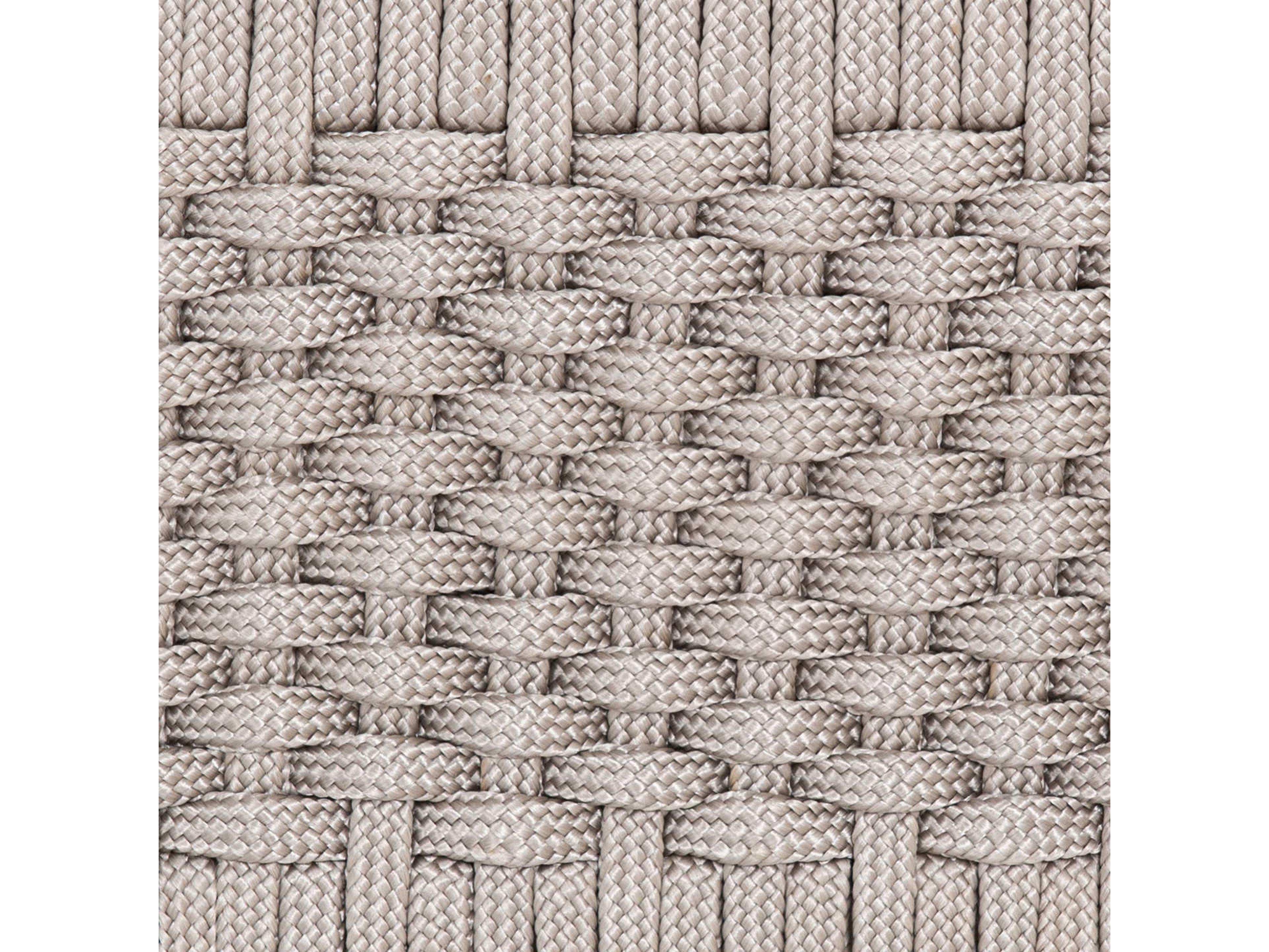 Four Hands Solano Delano Teak Wood Thick Grey Rope Washed Brown Bar Stool