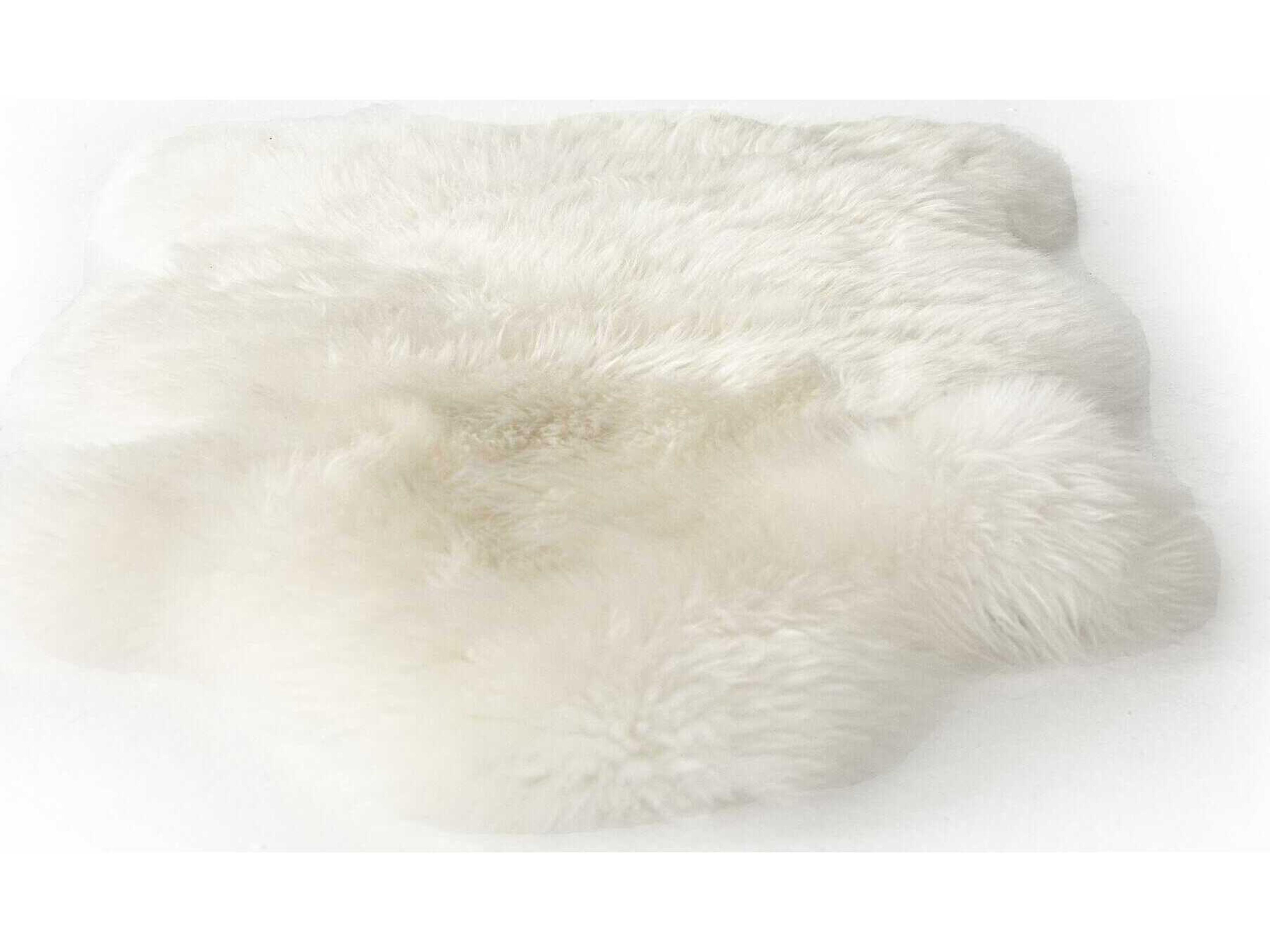Mateo Lalo Lambskin Throw Cream