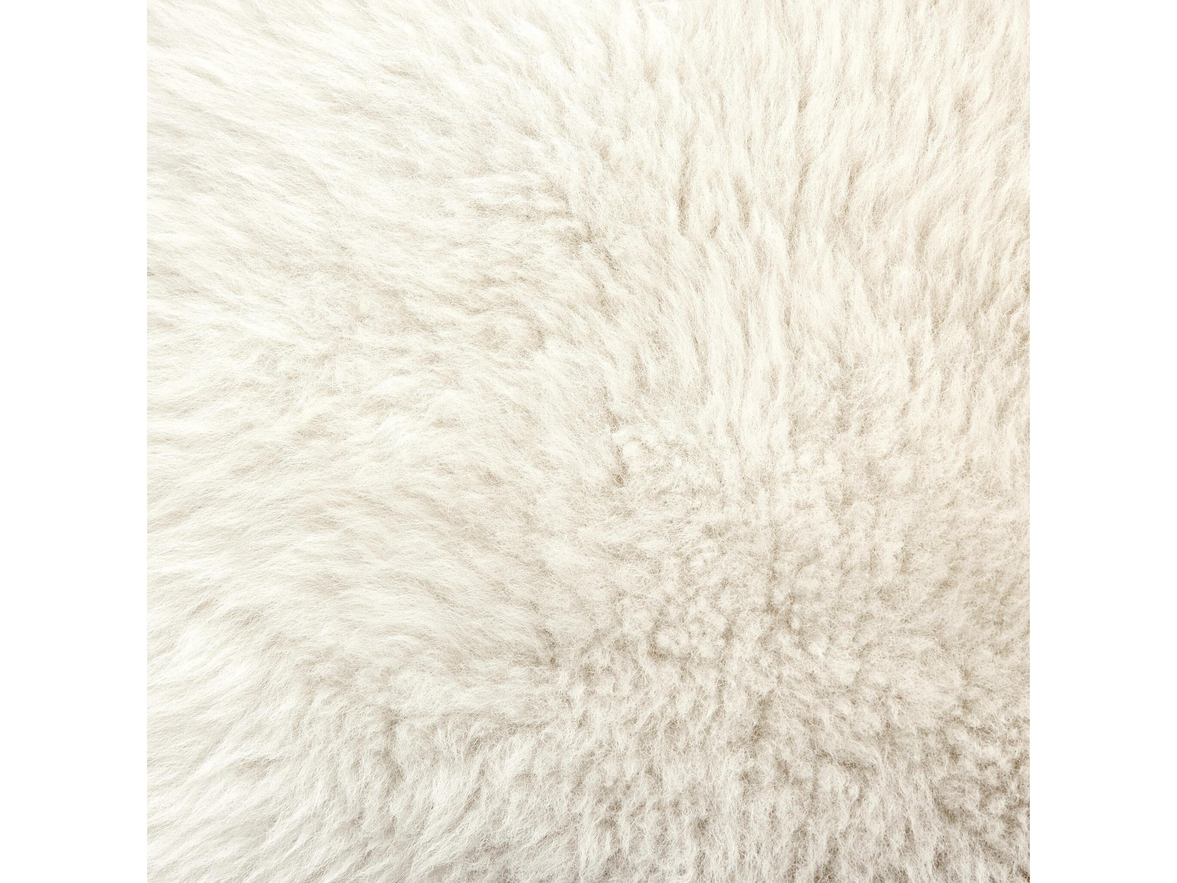 Four Hands Mateo Lalo Lambskin Throw Cream