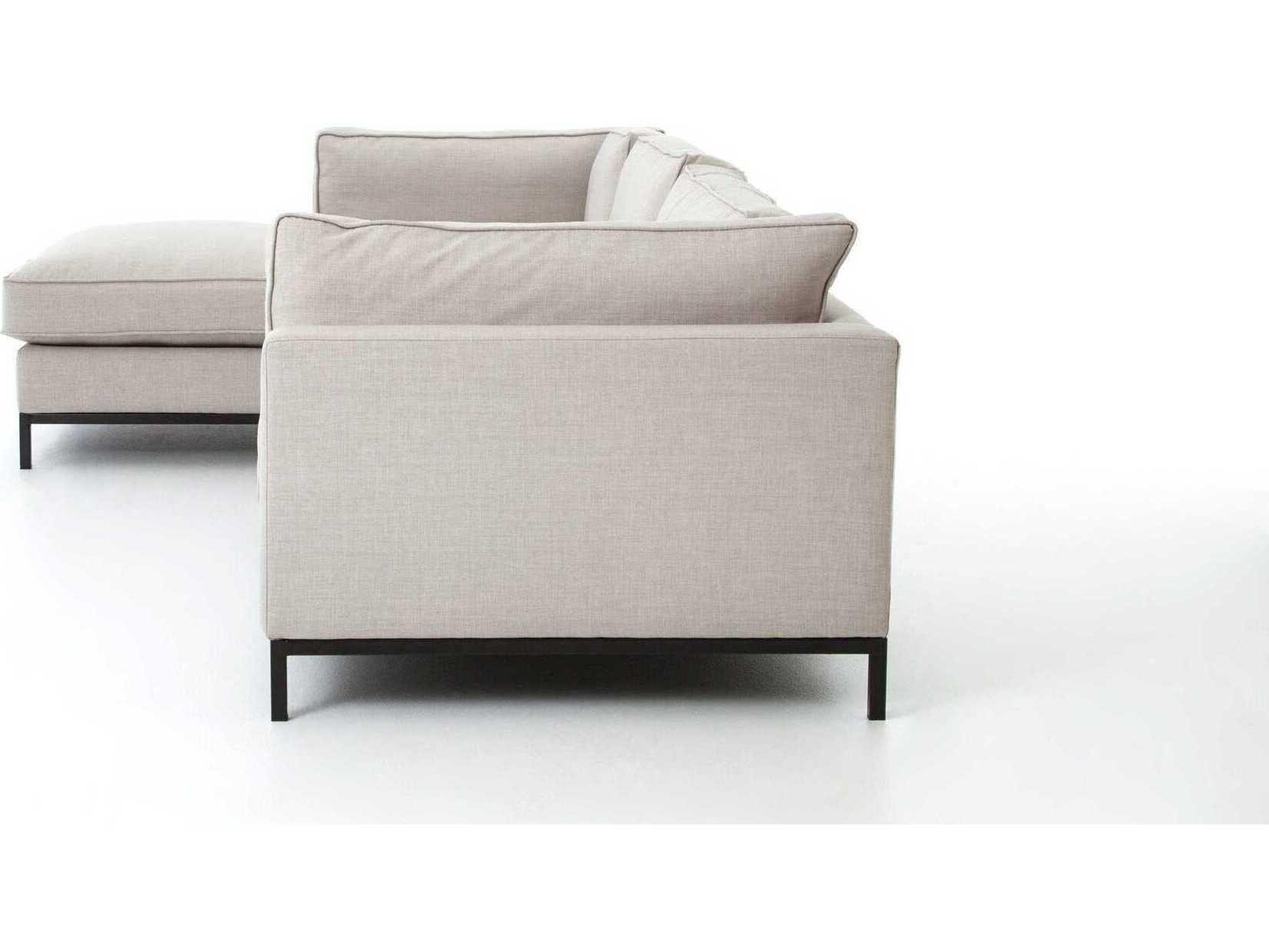 Four Hands Atelier Beige Upholstered Sectional Sofa