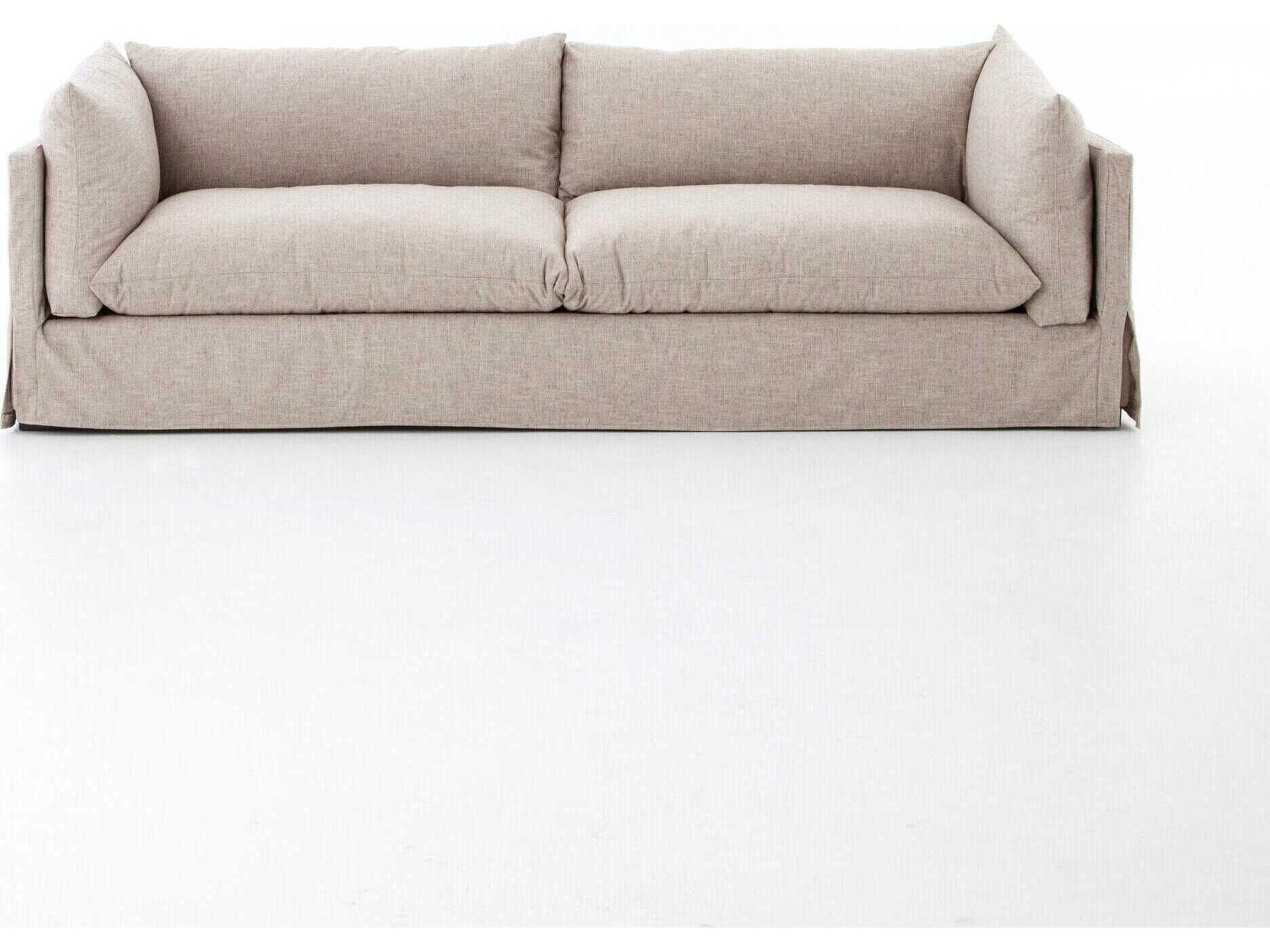 Four Hands Atelier Habitat Valley Nimbus Espresso Gray Upholstered Sofa