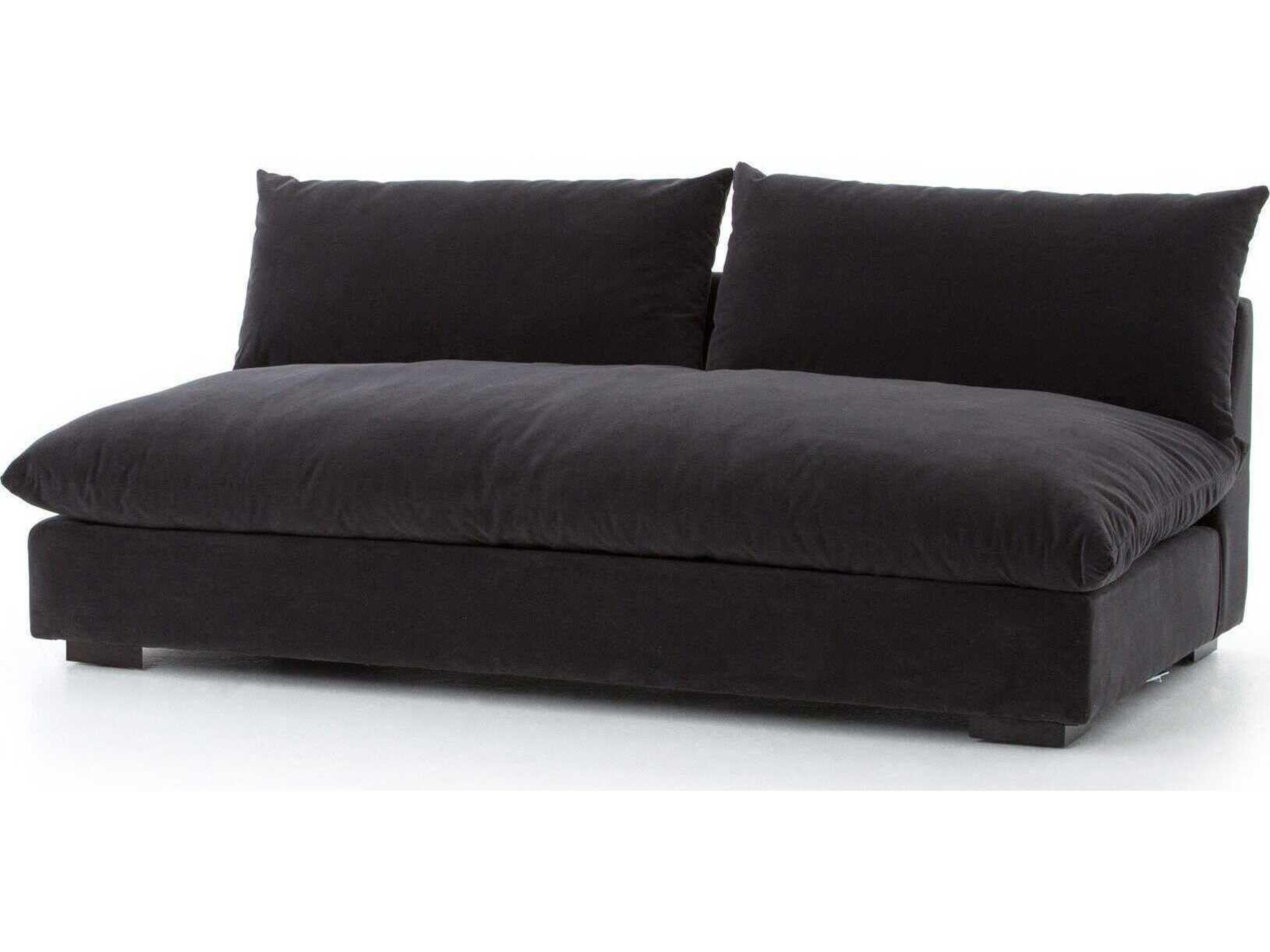 Atelier Grant Henry Charcoal Espresso Gray Upholstered Loveseat