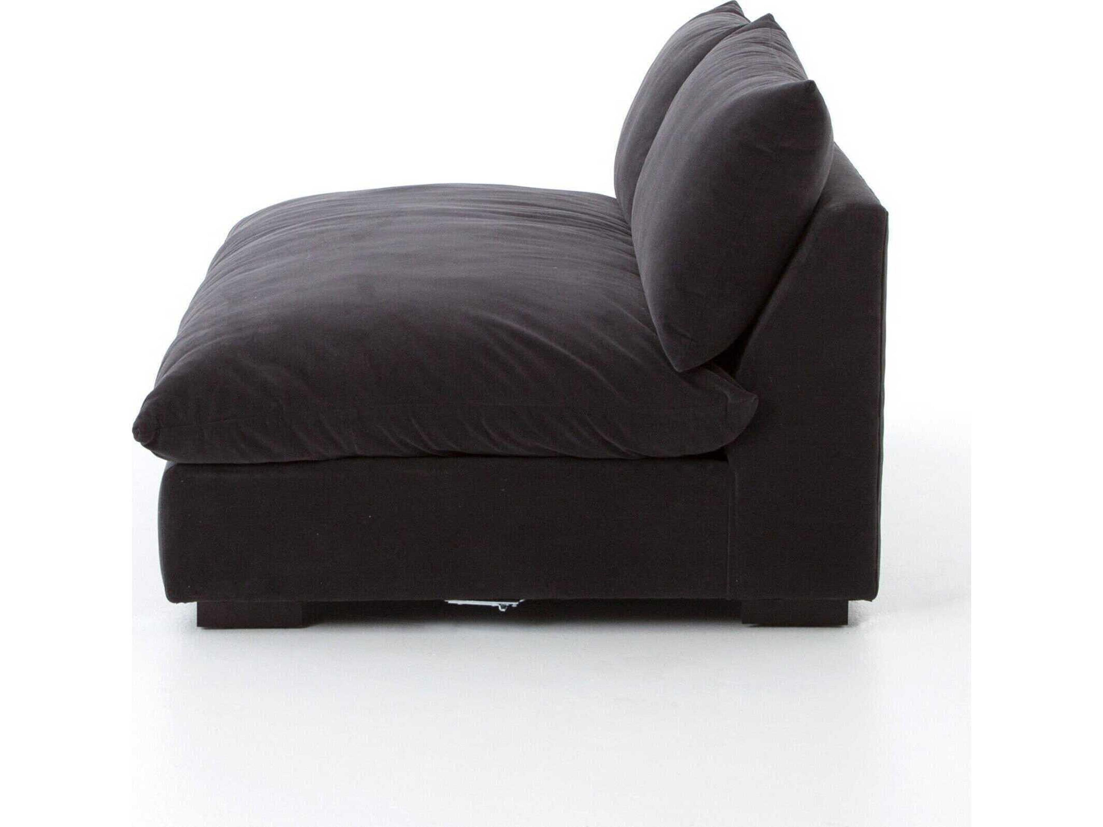 Four Hands Atelier Grant Henry Charcoal Espresso Gray Upholstered Loveseat